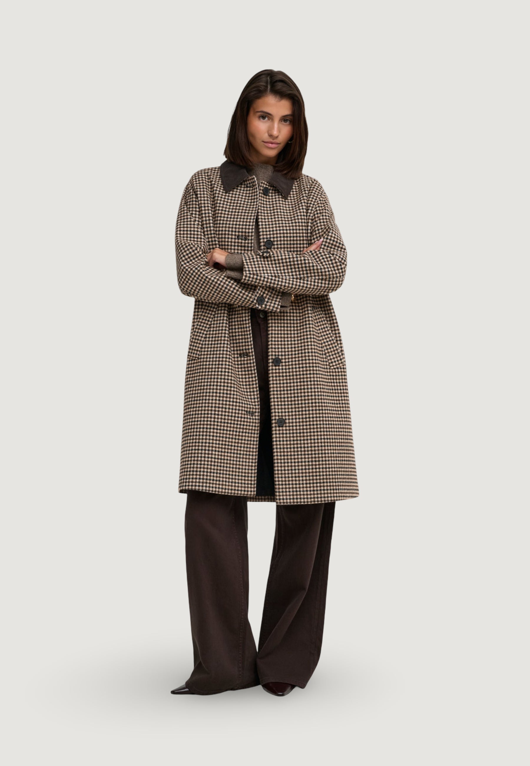 Cappotto Jacqueline de Yong Jdyvalerie Check Coat Otw Yfm