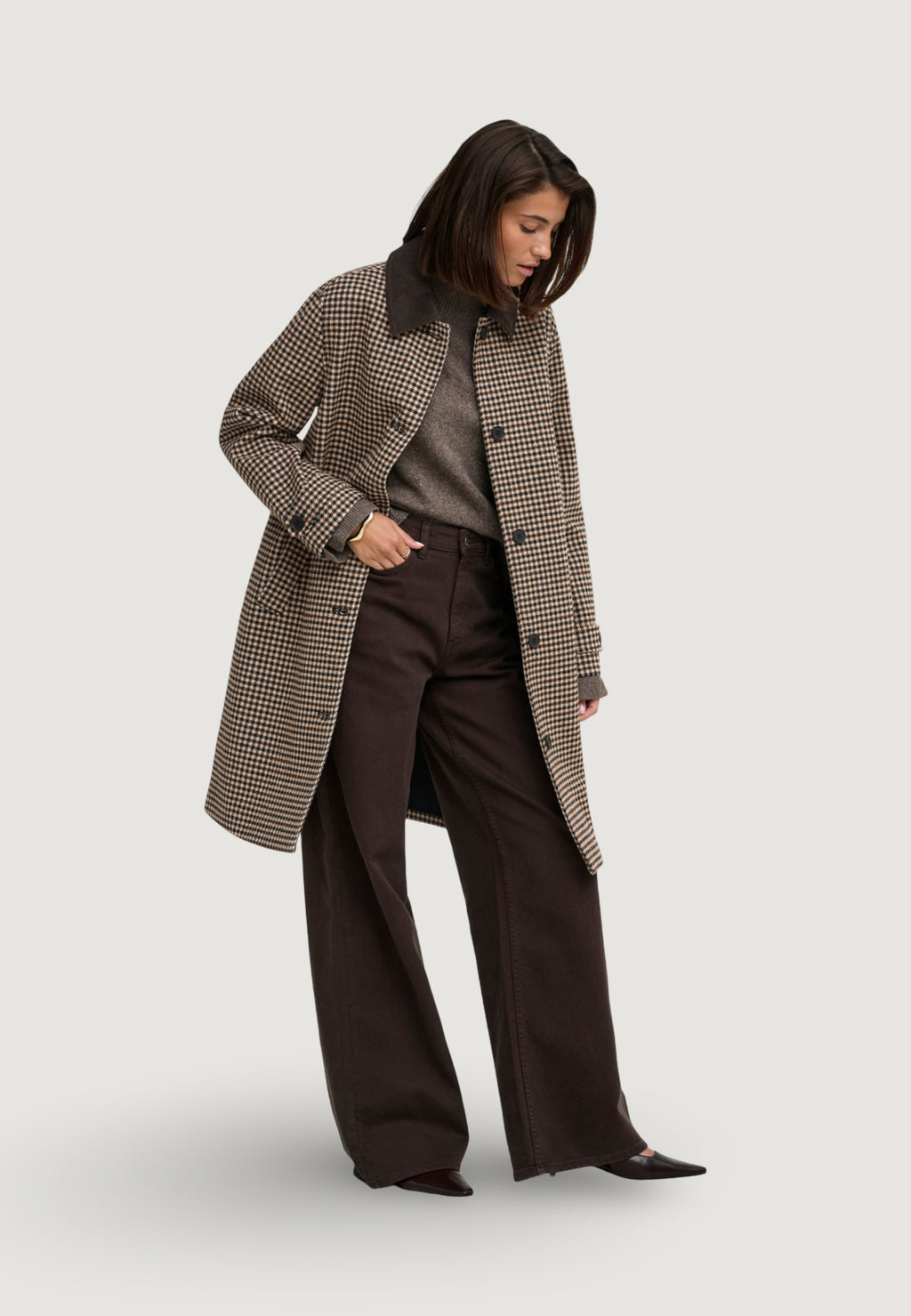 Cappotto Jacqueline de Yong Jdyvalerie Check Coat Otw Yfm