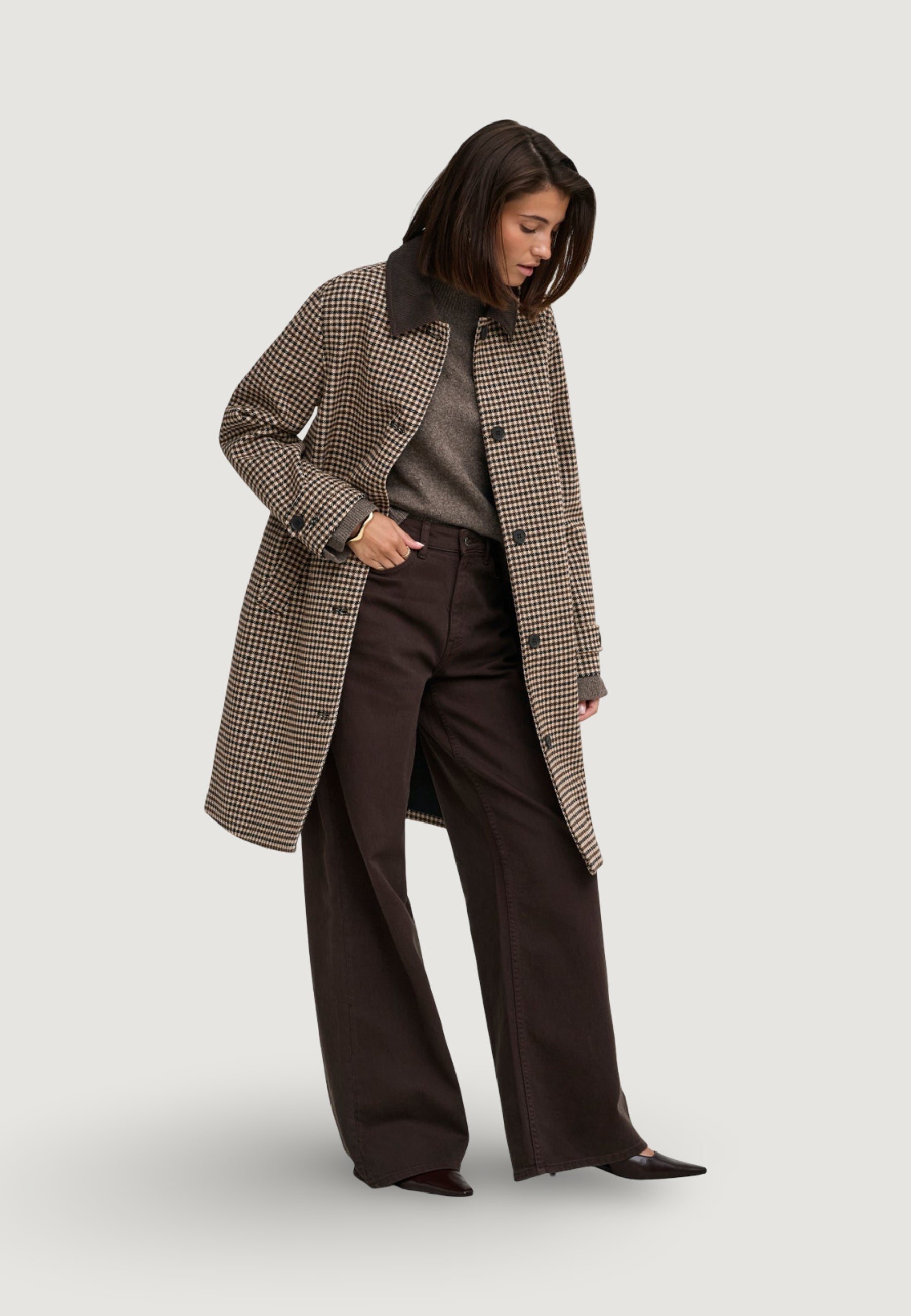 Cappotto Jacqueline de Yong Jdyvalerie Check Coat Otw Yfm