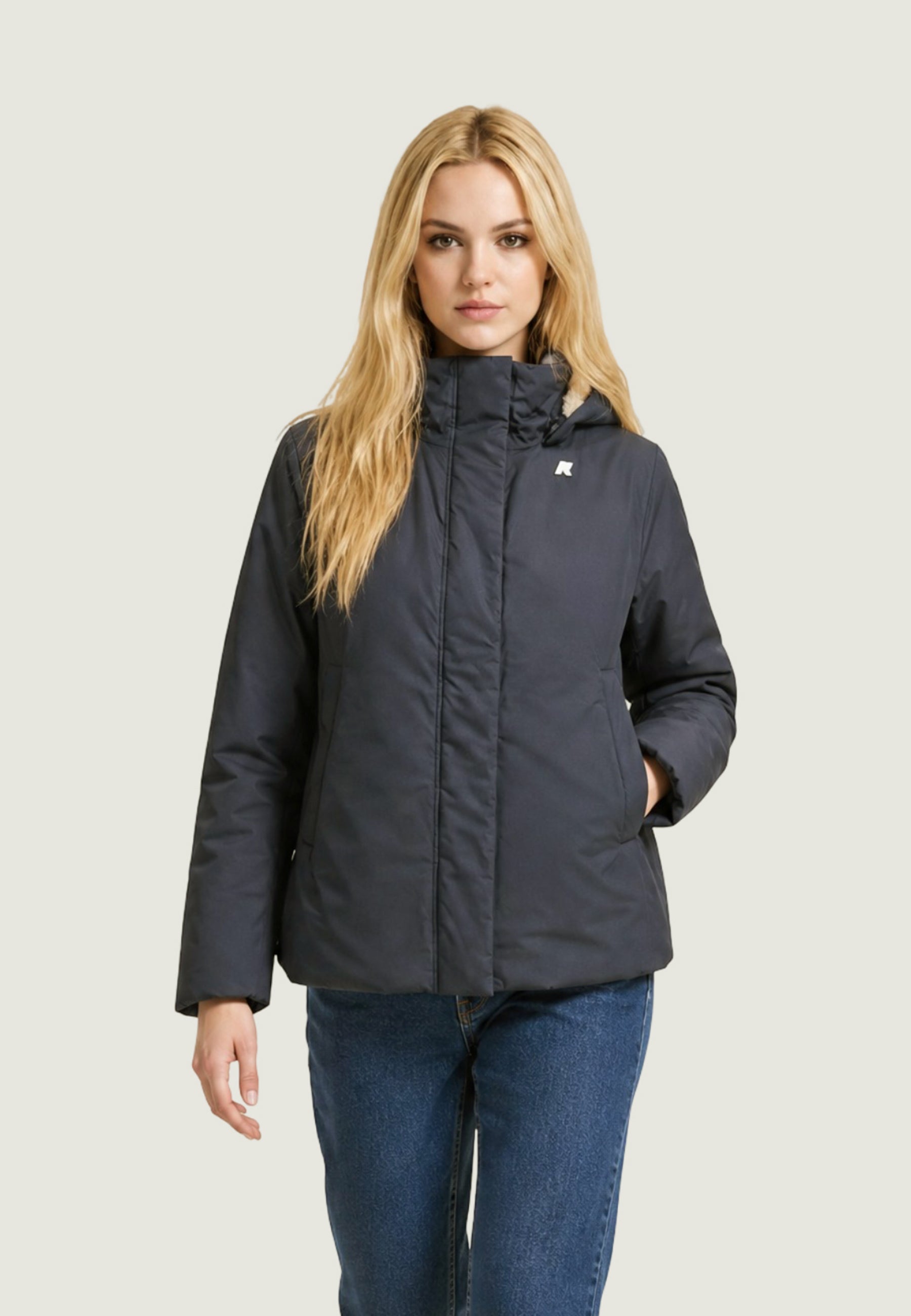 Cappotto Kway Marlette Twill Soft Beaver