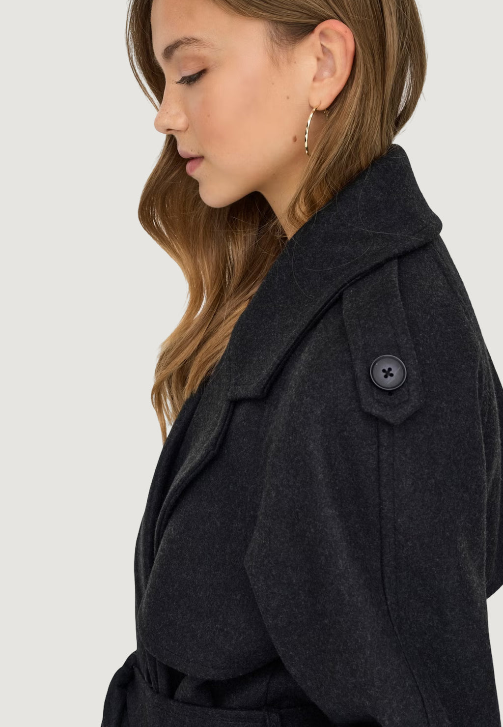 Coat Only ONLDEAR-TRILLION LONG BELT COAT PNT NOOS