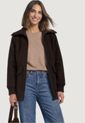 Coat Street One LTD QR Wool Coat w. Knitted Stand Up