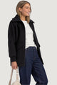 Coat Street One LTD QR Wool Coat w. Knitted Stand Up