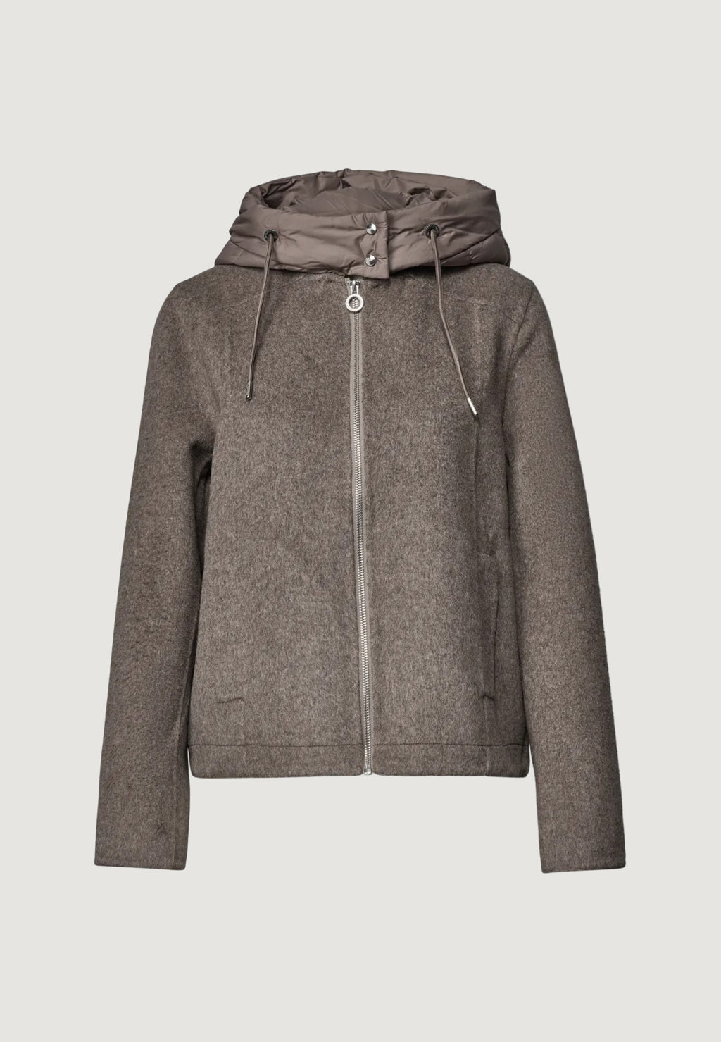 Cappotto Street One Wool Mat Mix Coat w. RemovableHoody
