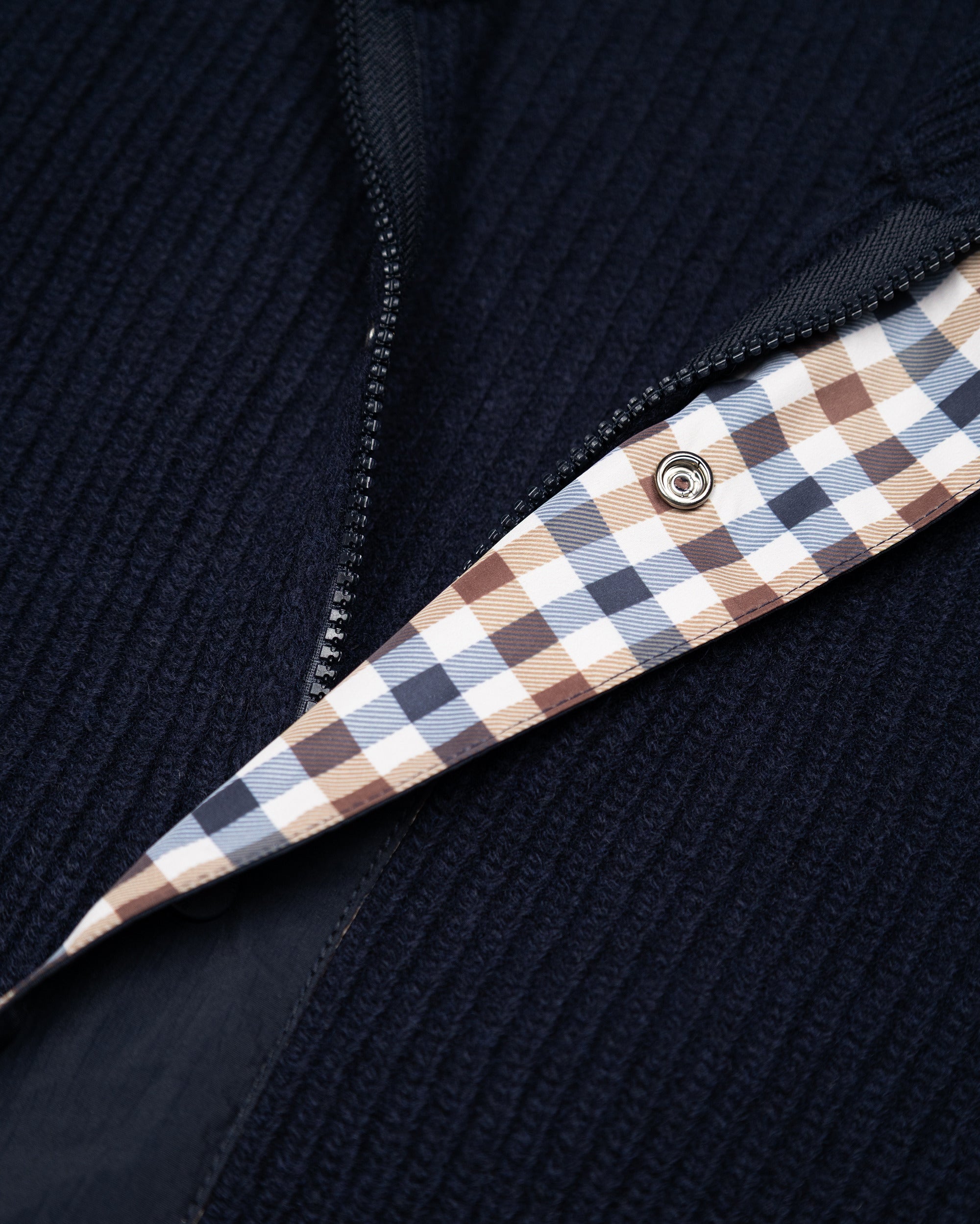 Cardigan Aquascutum Active LAMBSWOOL MOCKNECK FZ KNIT