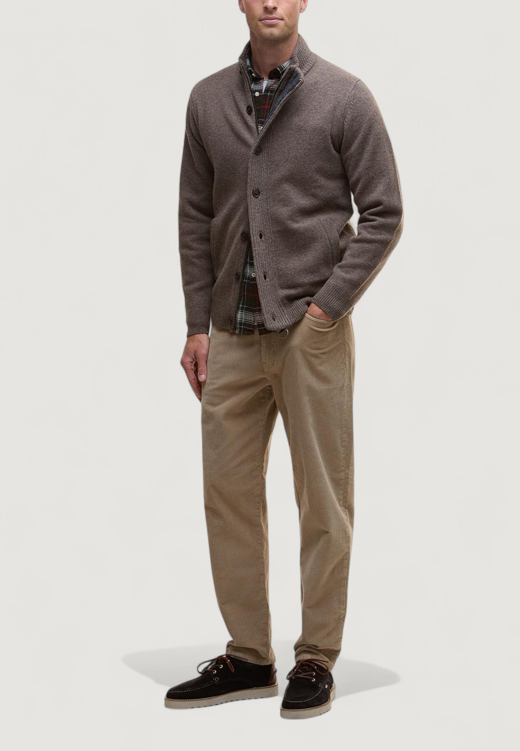 Cardigan Barbour ESSENTIAL PATCH ZIP THROUGH