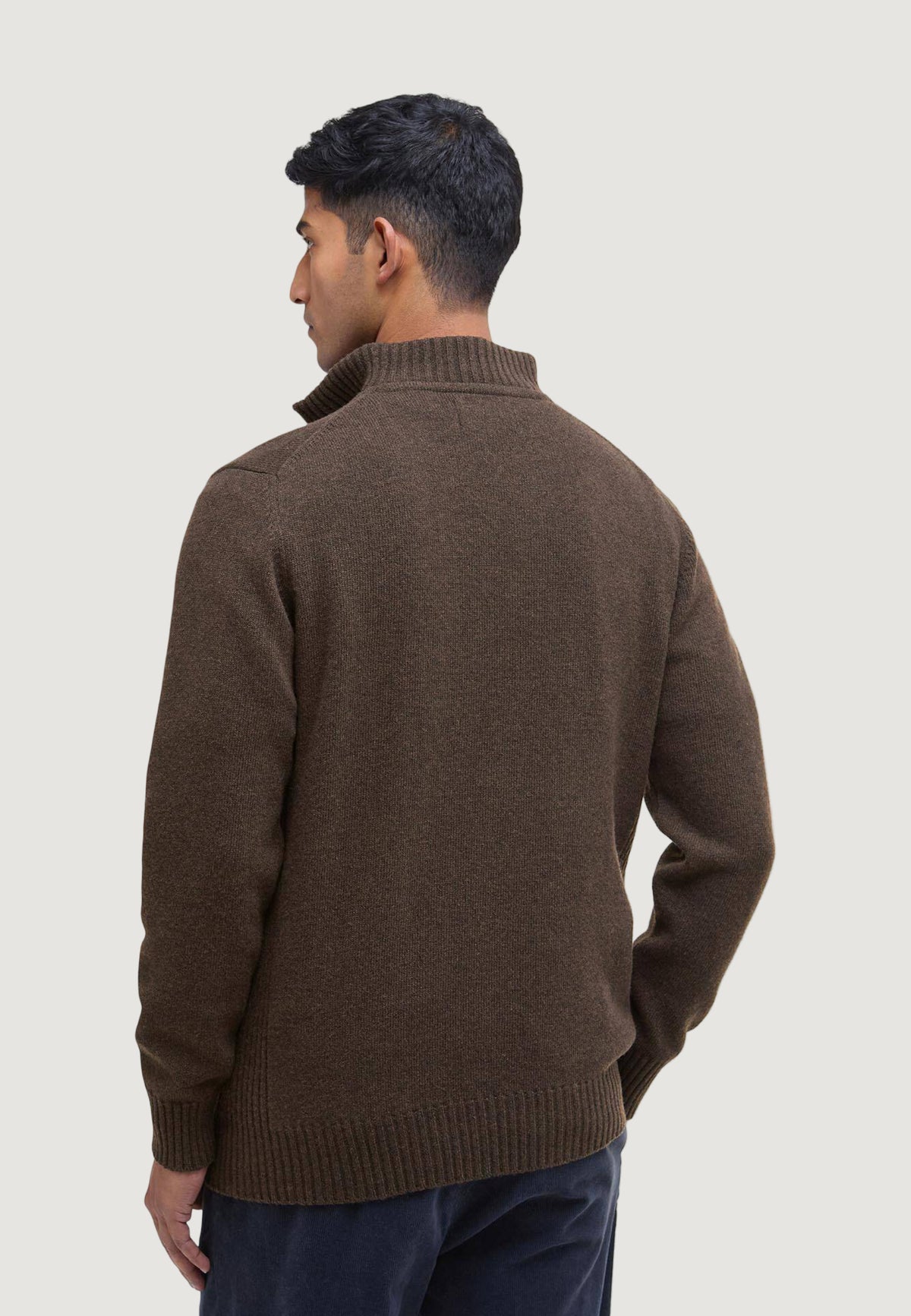Cardigan Barbour ESSENTIAL L/WOOL HALF ZIP