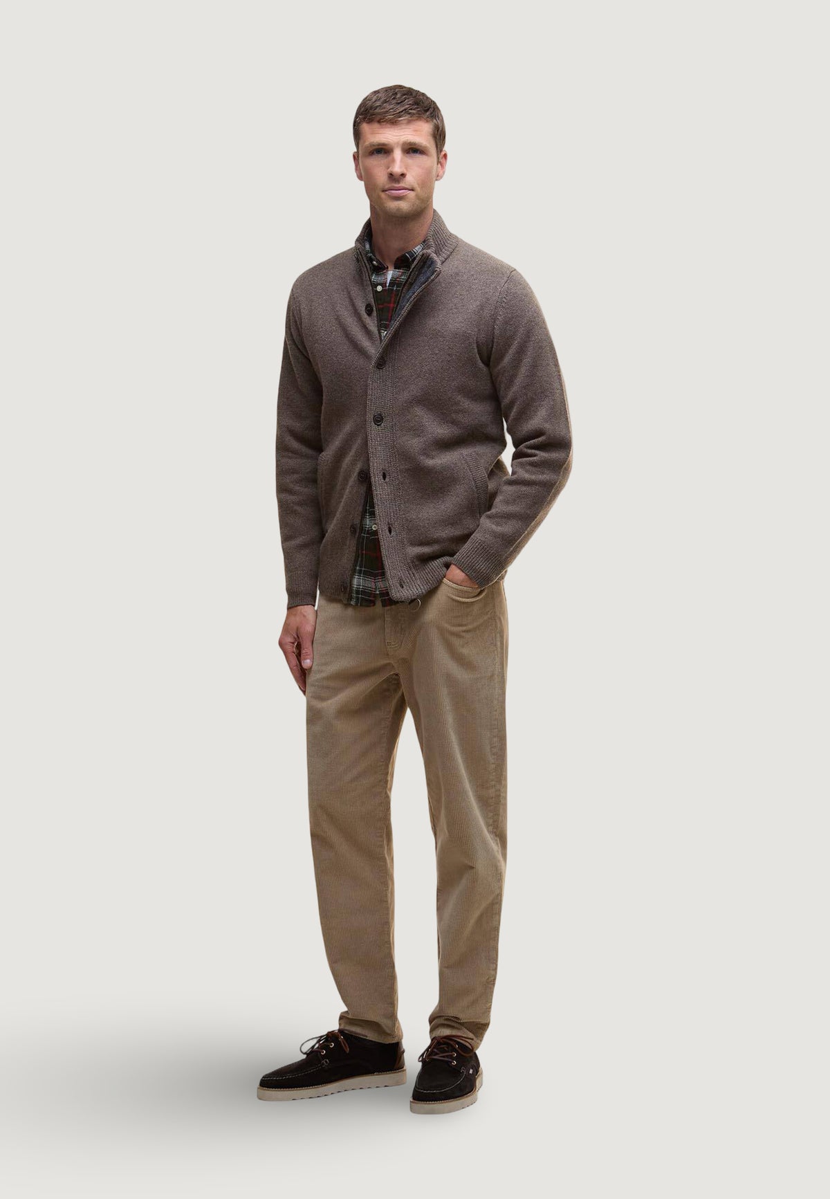 Cardigan Barbour ESSENTIAL PATCH ZIP THROUGH