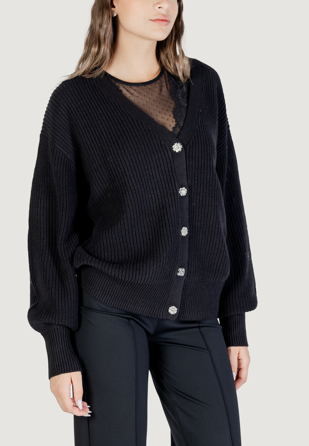 Cardigan Guess LS VN JAMIE CARDI SWTR