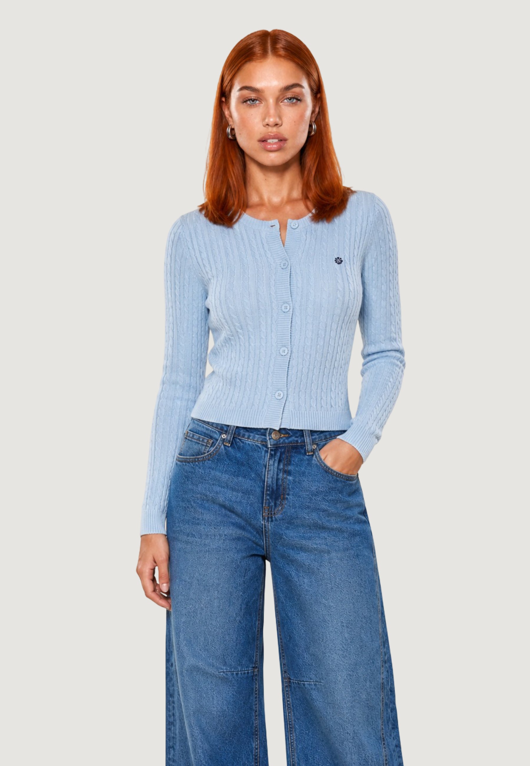 Cardigan I am Cardigan Cotone Treccia