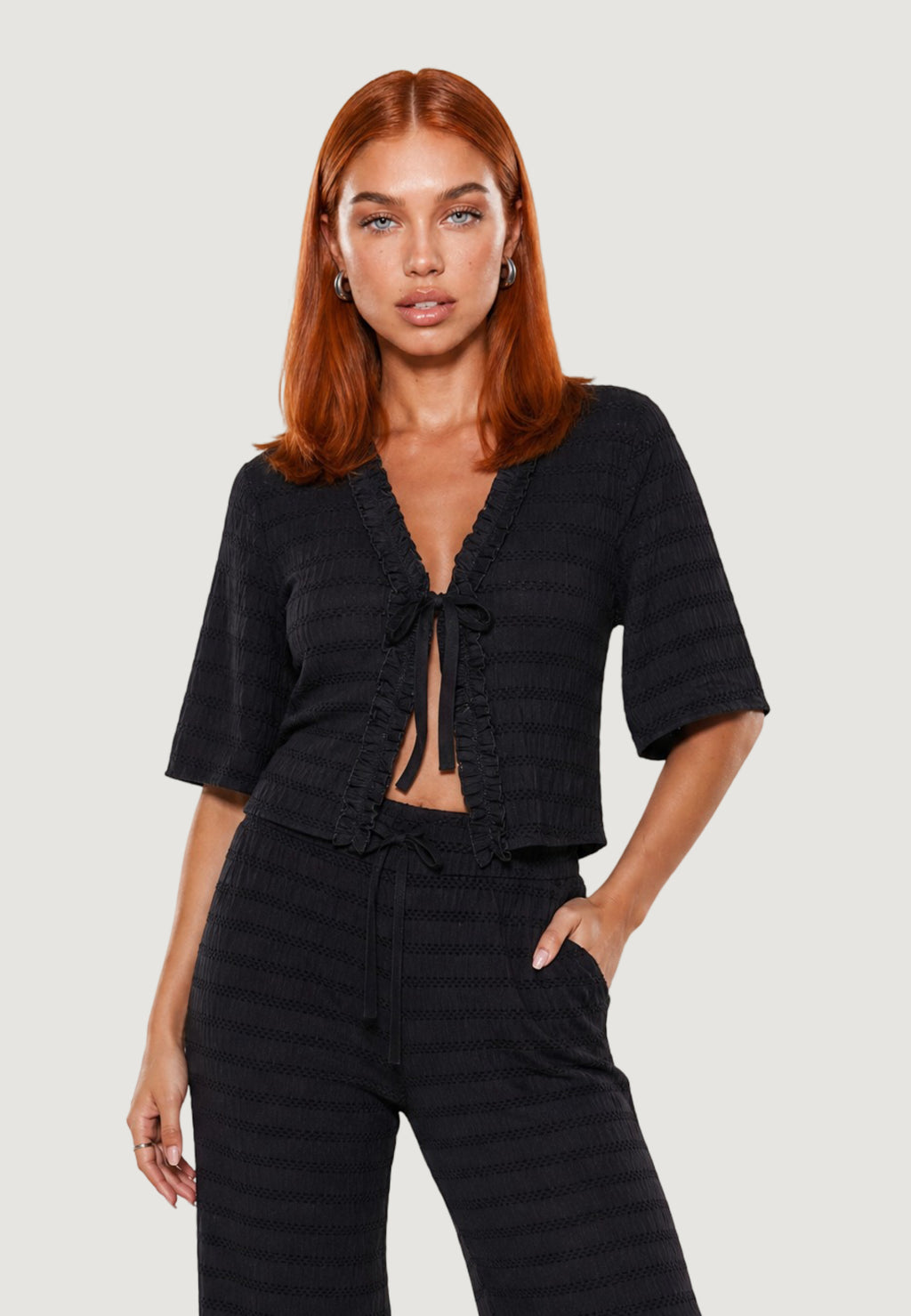 Cardigan I am Cardigan Viscosa Balze pointelle