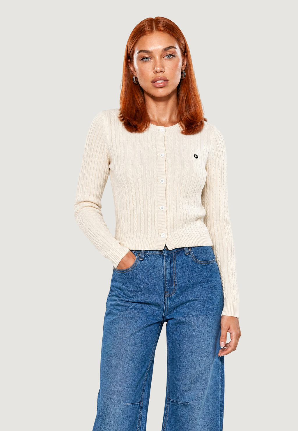 Cardigan I am Cardigan Cotone Treccia