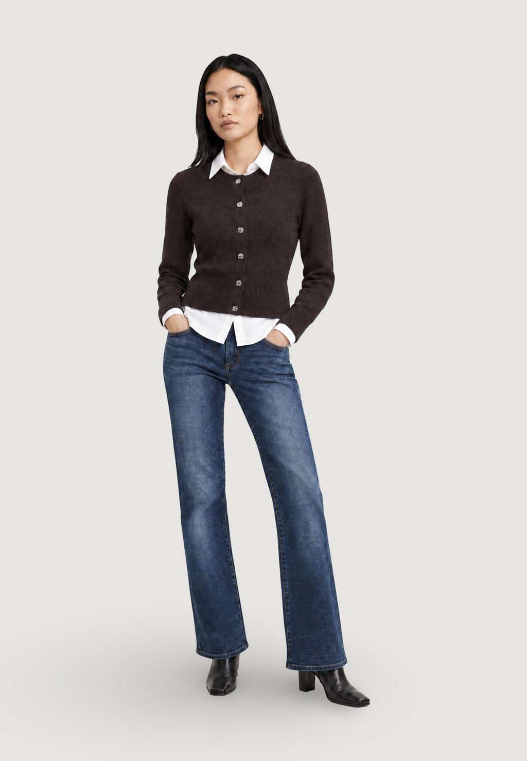Cardigan Jacqueline de Yong Jdysilla L/S Detail Cardigan Knt