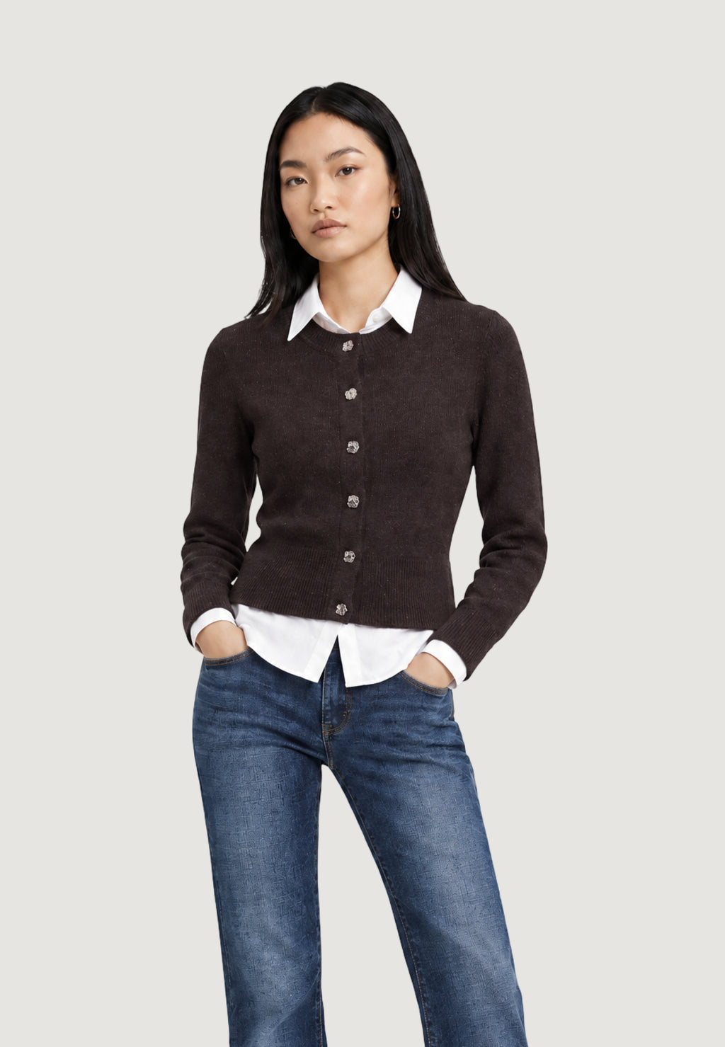 Cardigan Jacqueline de Yong Jdysilla L/S Detail Cardigan Knt