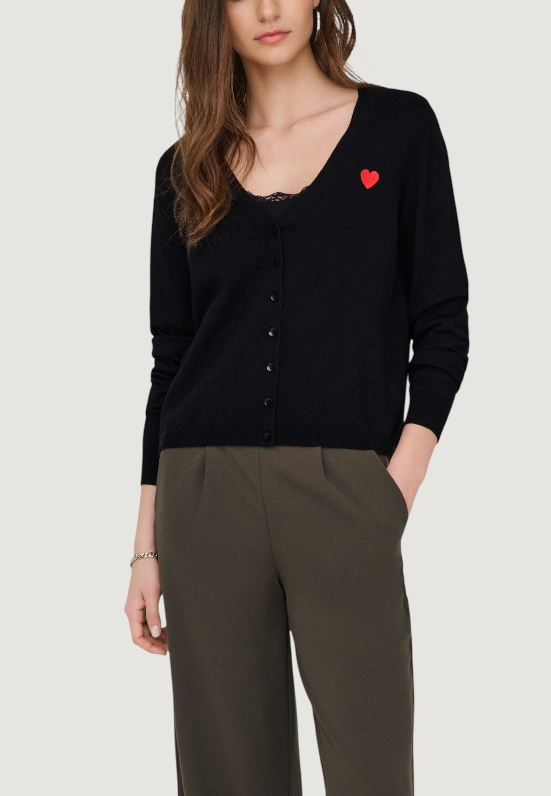 Cardigan Jacqueline de Yong Jdykate L/S V-Neck Emb. Cardigan Knt