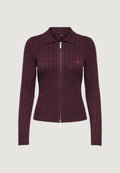 Cardigan Only KATIA LS CABLE ZIP POLO CARDIG CC KNT
