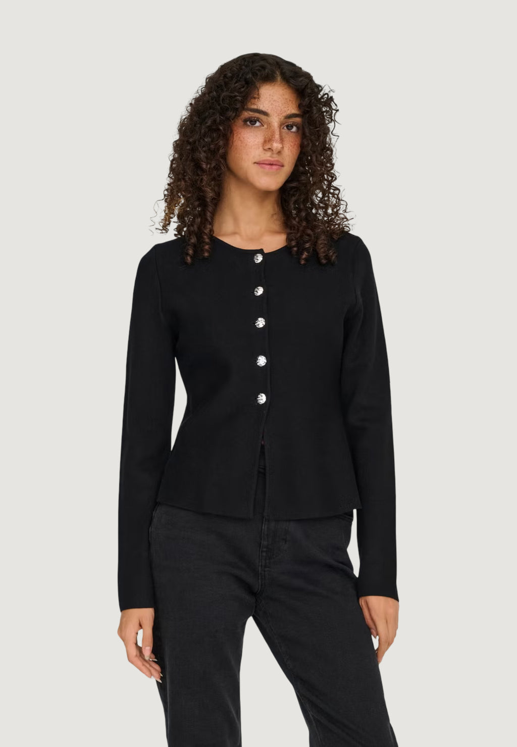 Cardigan Only MELLI LS ONECK BUTTON CARDI KNT