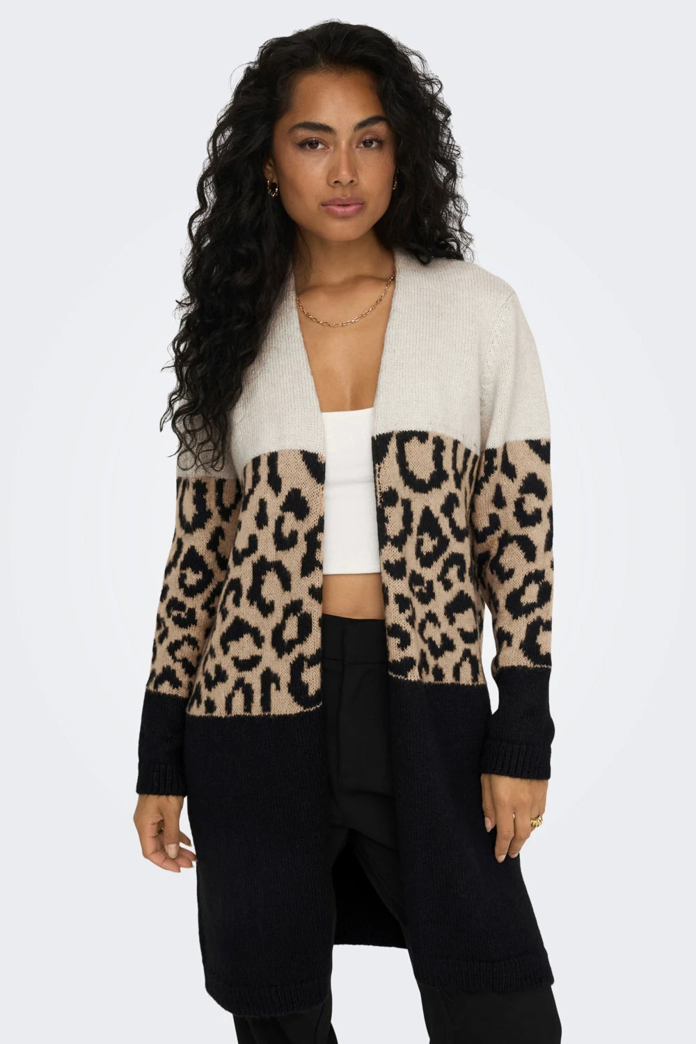 Cardigan Only ONLJADE ANIMAL LS CARDIGAN CC KNT