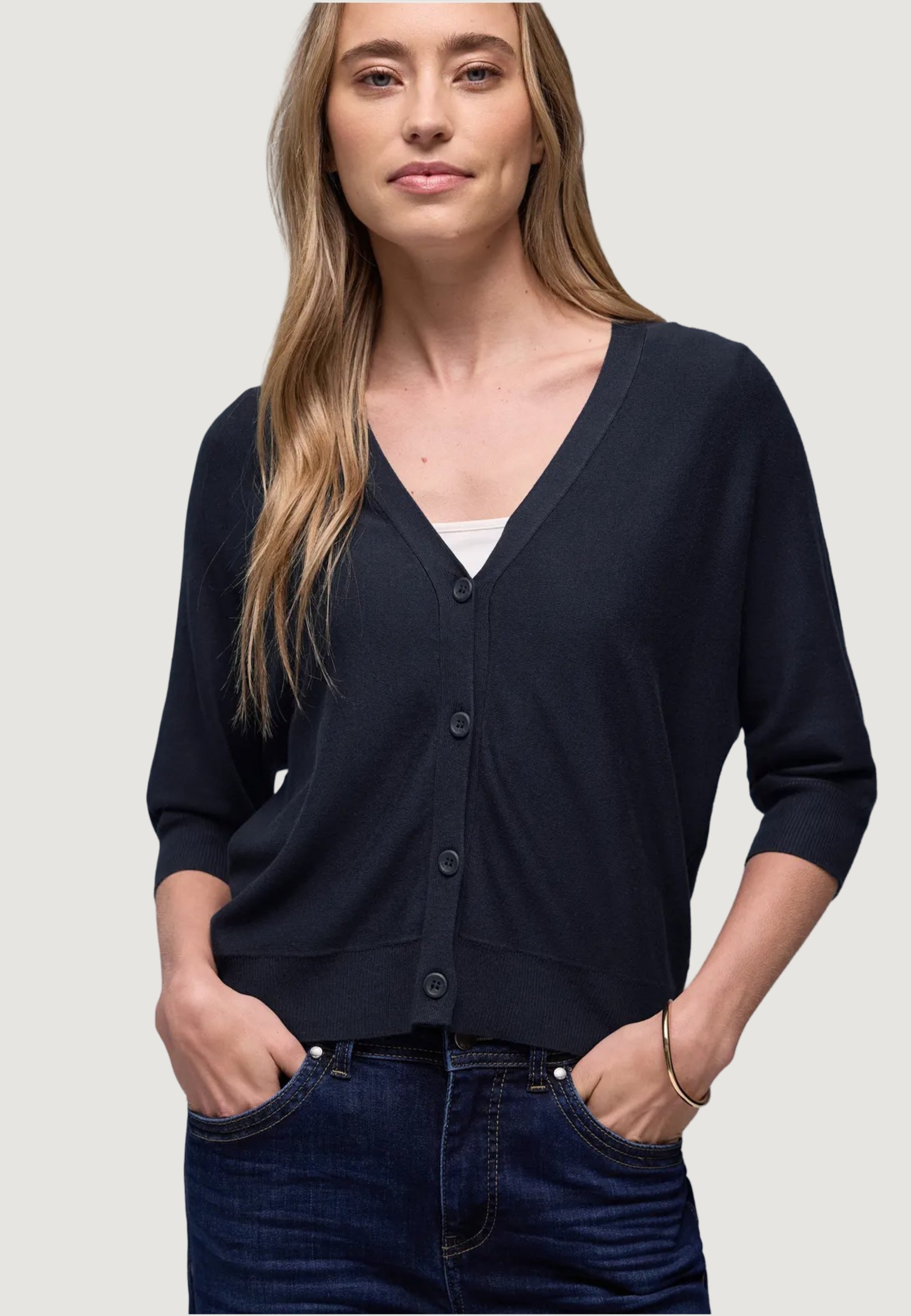 Cardigan Street One v-neck button up cardigan