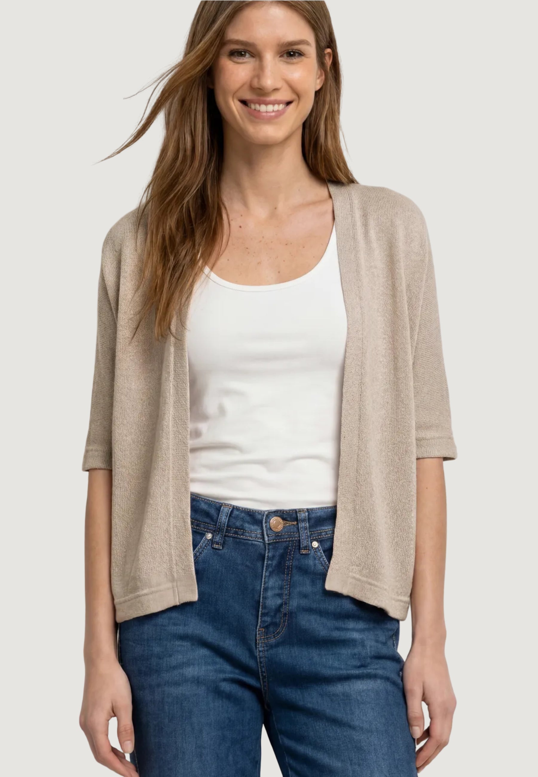 Cardigan Street One LTD QR knit look batwing jacket