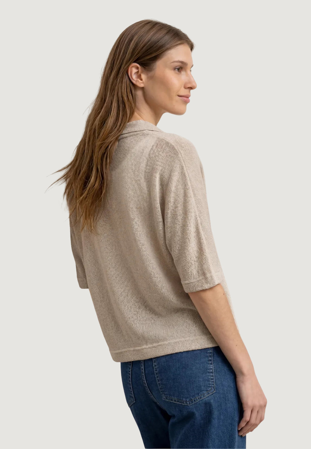 Cardigan Street One LTD QR knit look batwing jacket