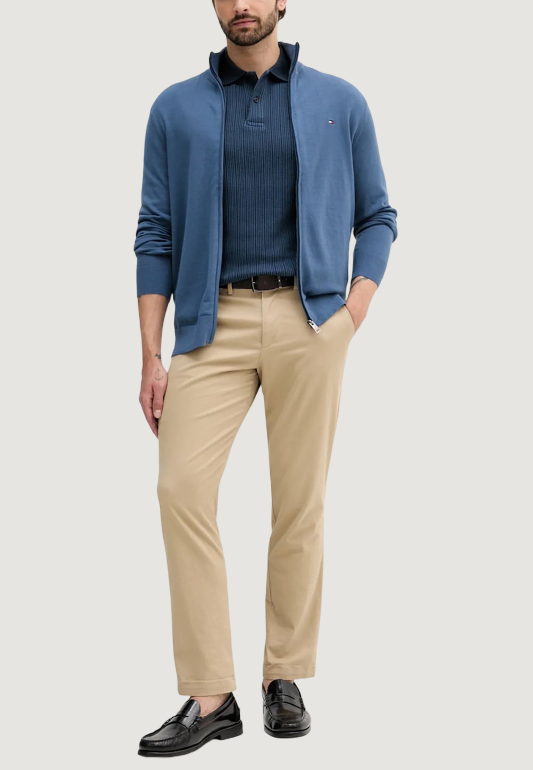 Cardigan Tommy Hilfiger ESSENTIAL COTTON ZIP