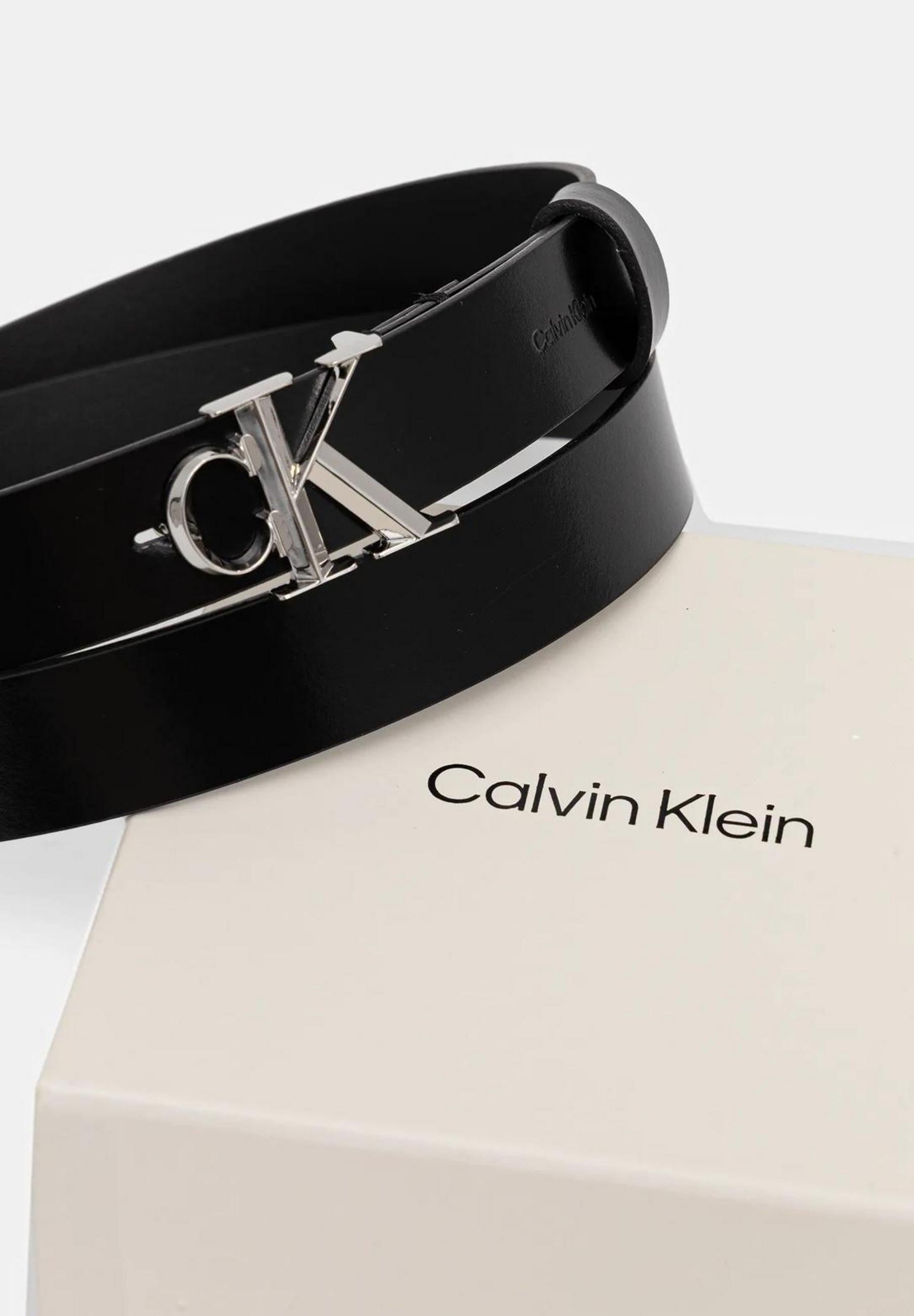 Cinta Calvin Klein FACET CK BUCKLE SHINY STRAP 25MM