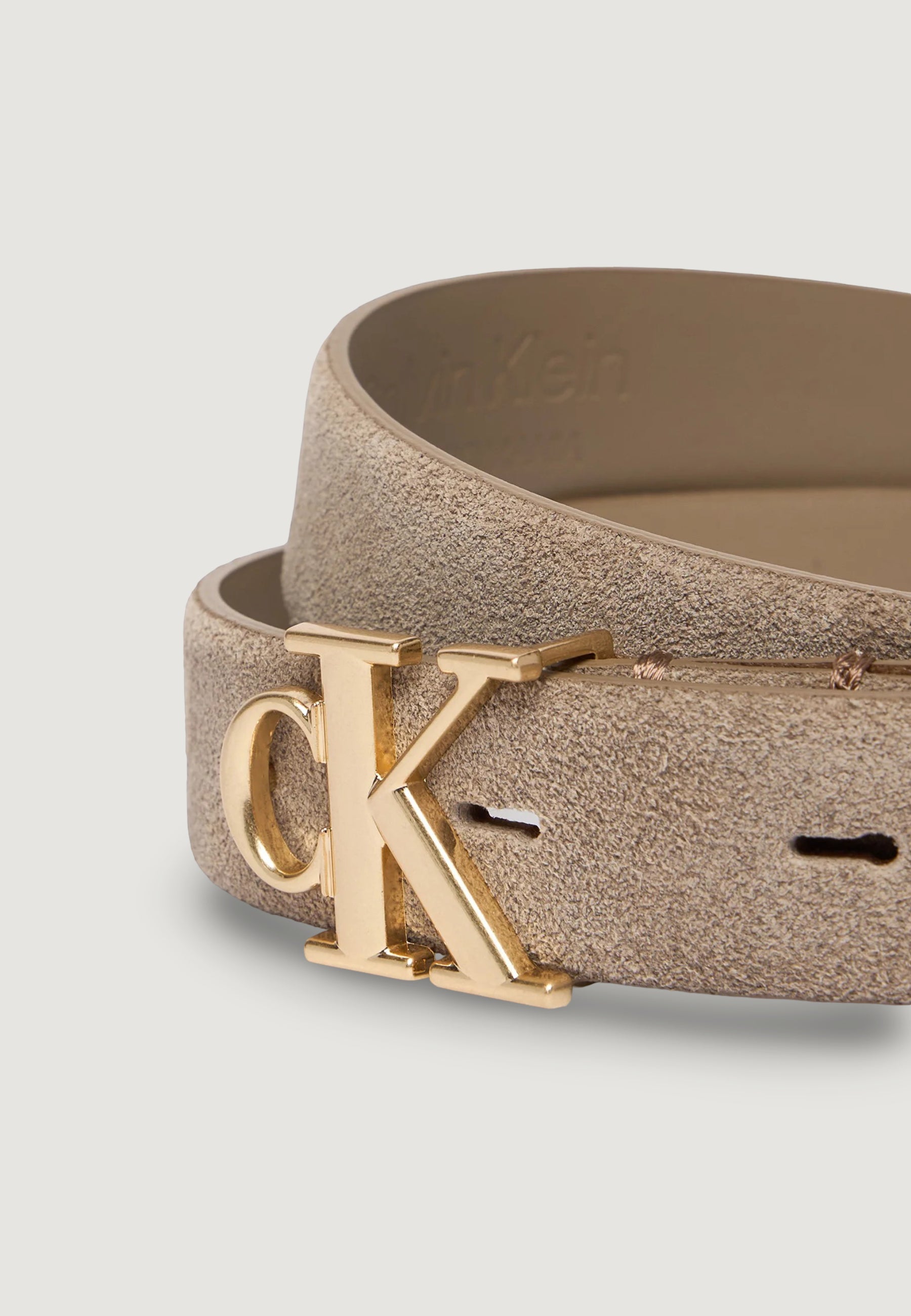 Cinta Calvin Klein CK BUCKLE 25MM FIXED BELT SUEDE