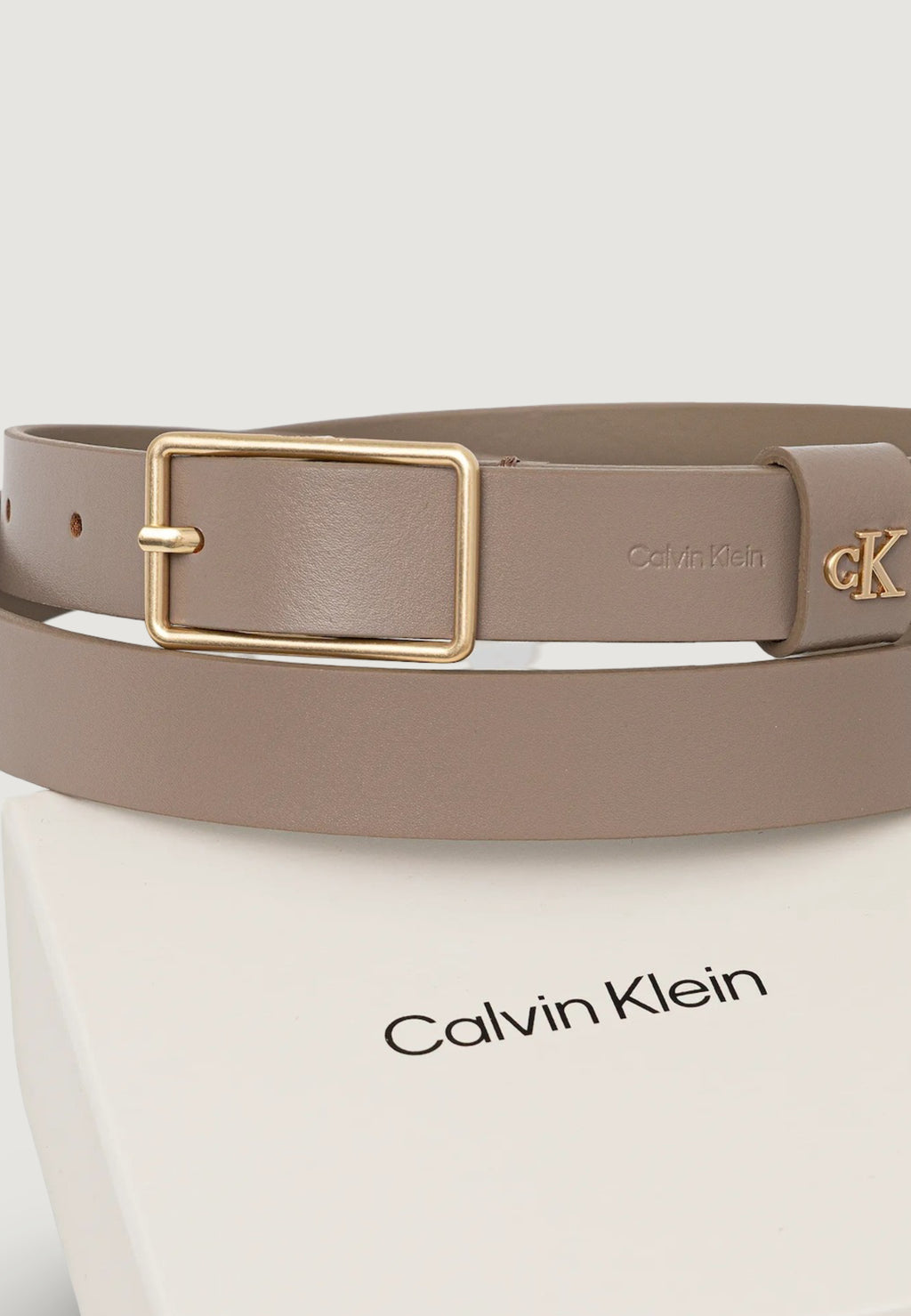 Cinta Calvin Klein SQUARE BUCKLE CK LOOP 25MM