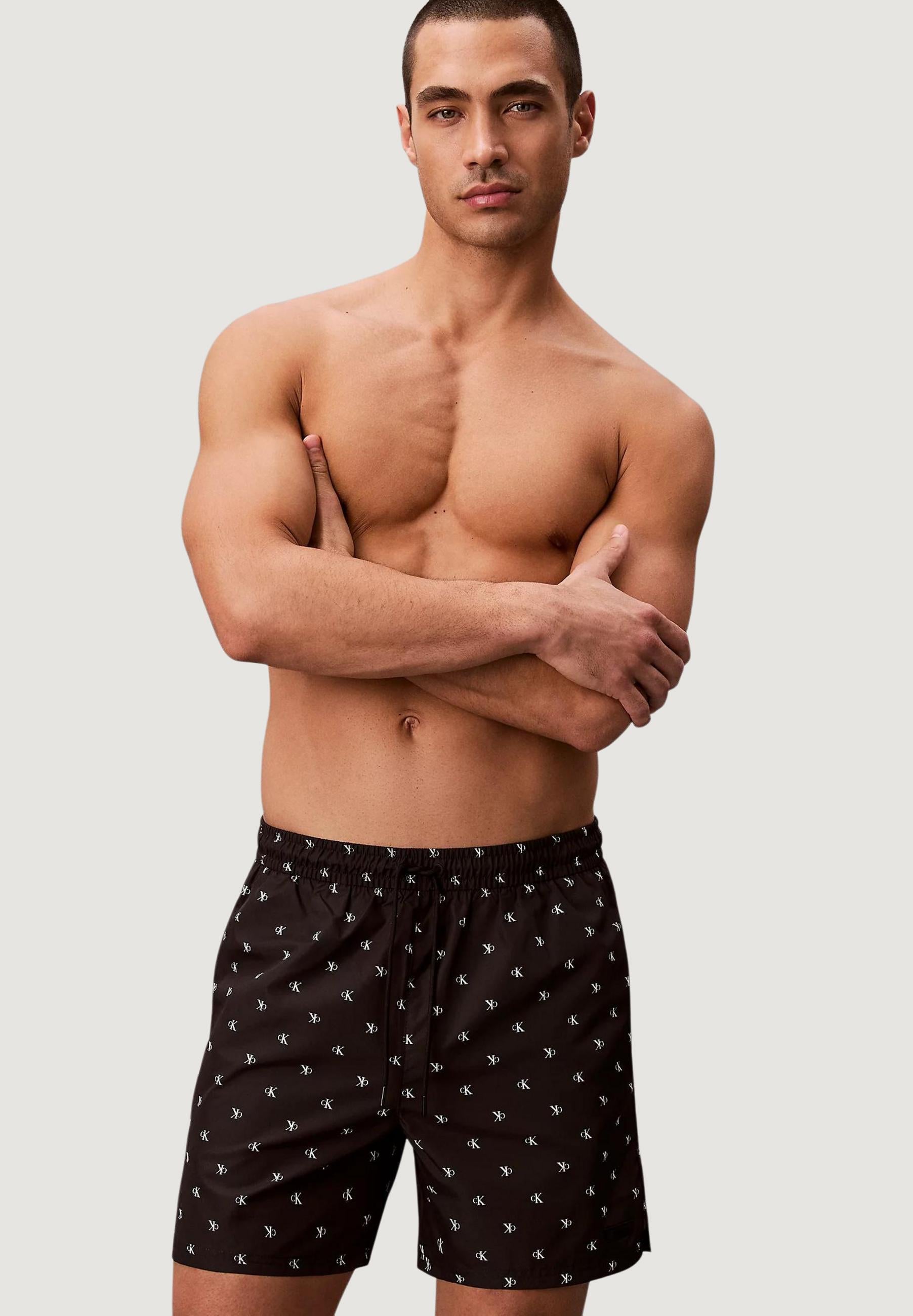 Costume boxer Calvin Klein Jeans MEDIUM DRAWSTRING COVERED WAISTB