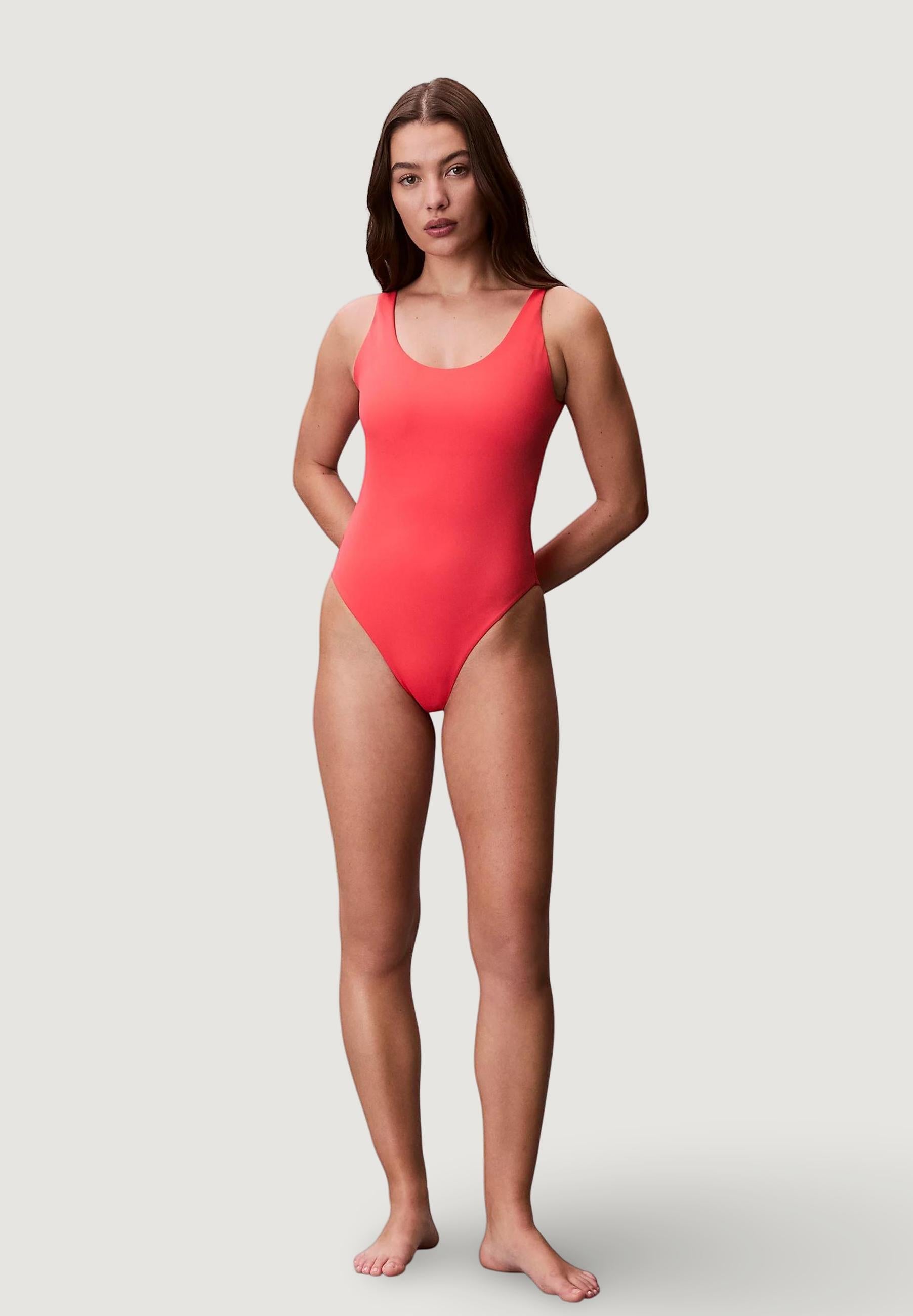 Costume intero Calvin Klein Jeans SCOOP BACK ONE PIECE