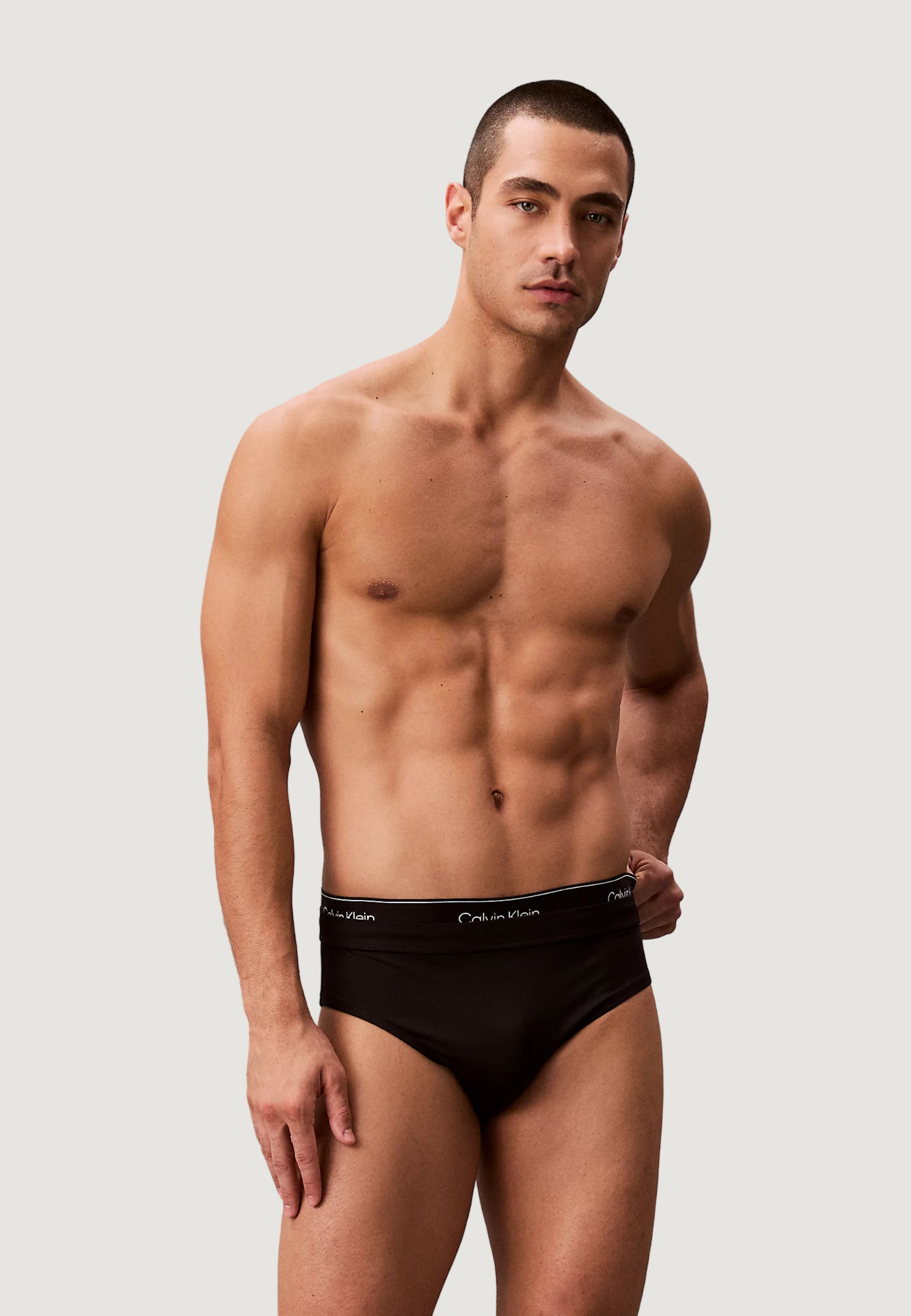 Costume slip Calvin Klein Jeans BRIEF DOUBLE WAISTBAND