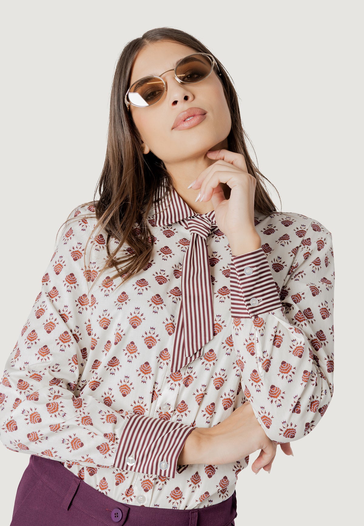 Cravatte I am aurora print tie