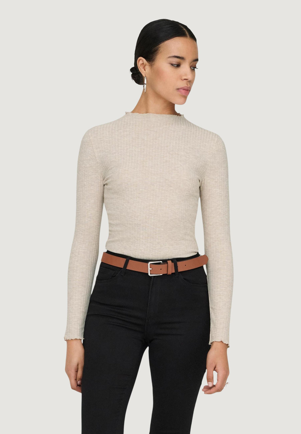 turtleneck Only EMMA L/S HIGH NECK TOP NOOS JRS