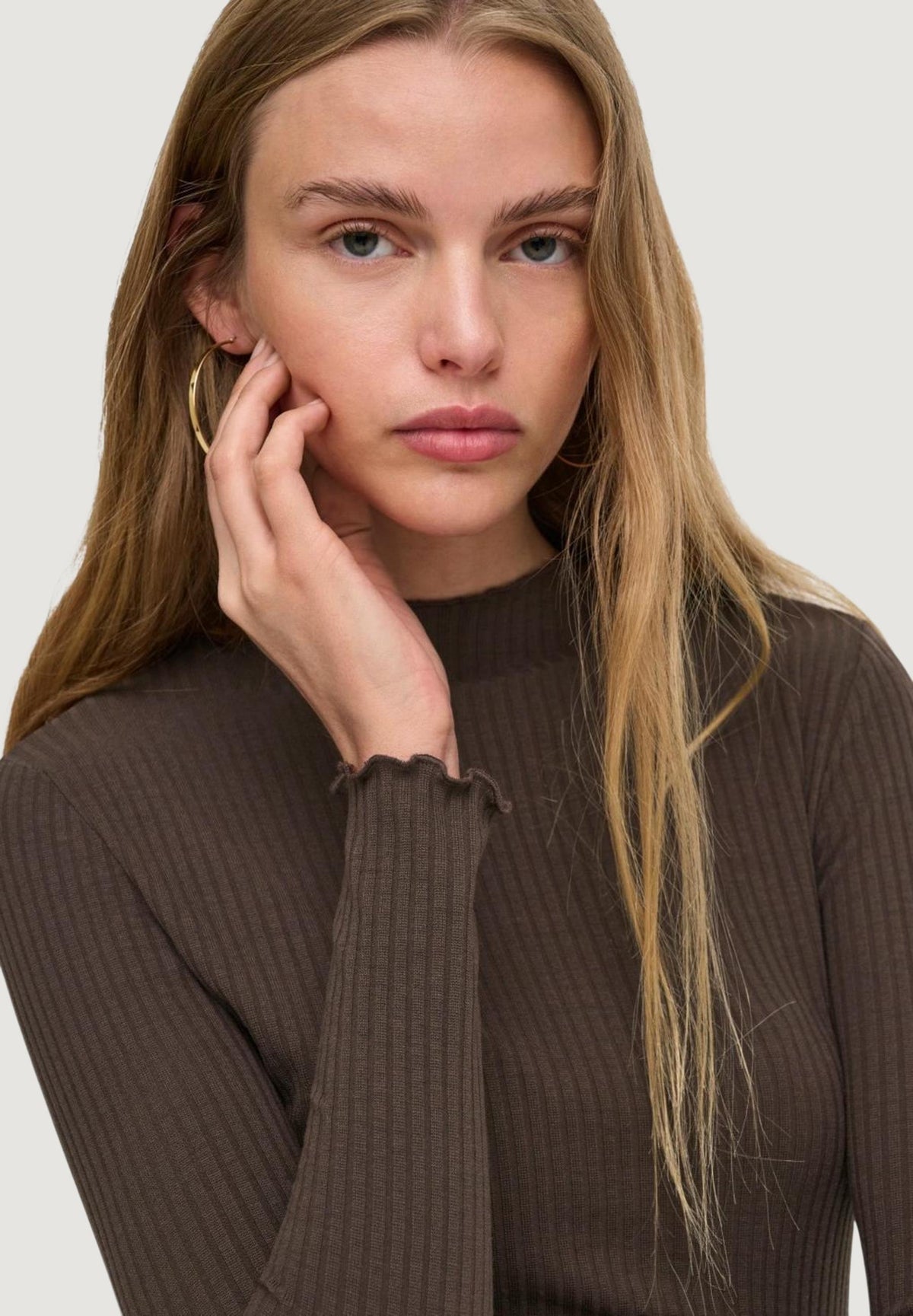 turtleneck Only EMMA L/S HIGH NECK TOP NOOS JRS