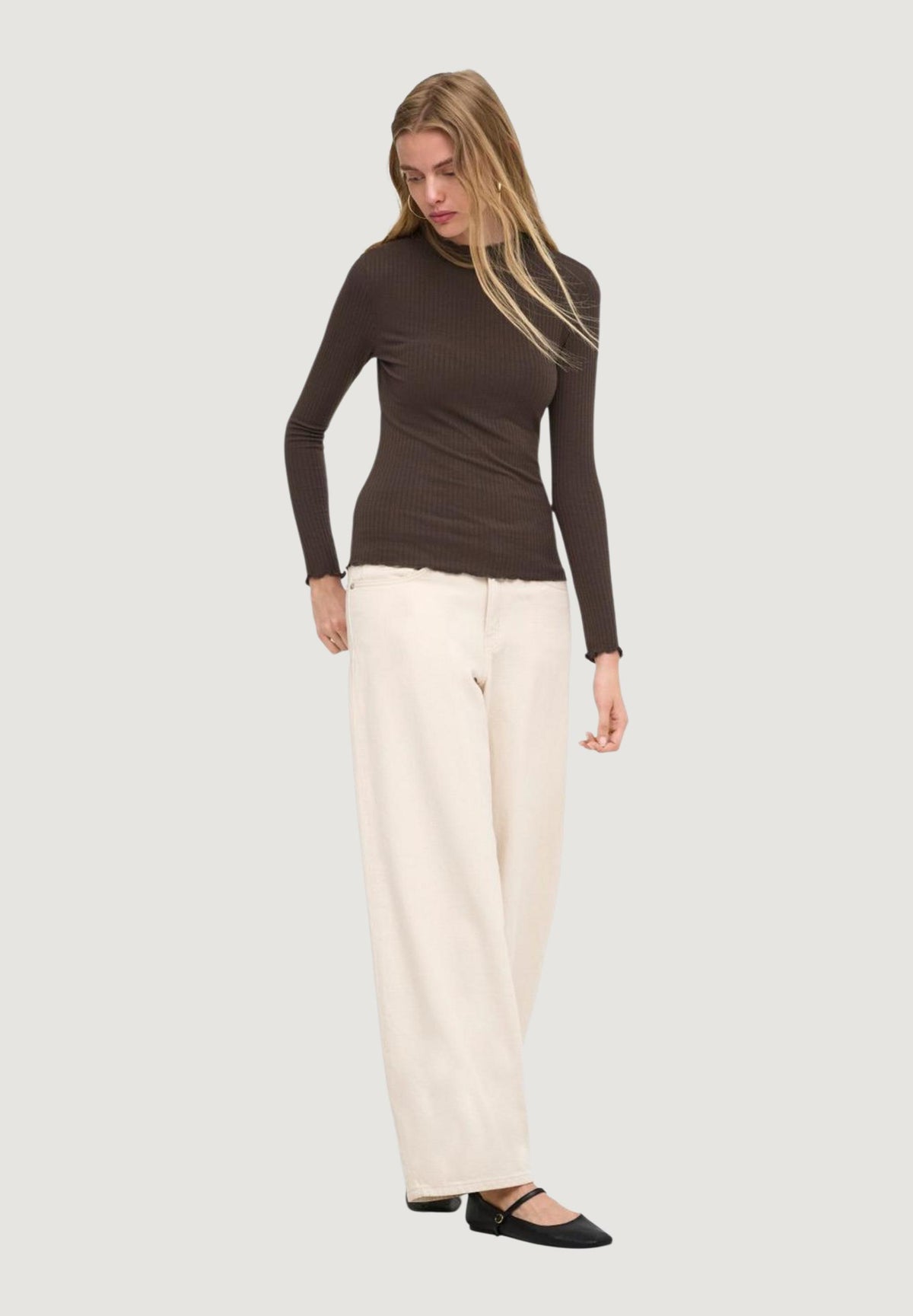 turtleneck Only EMMA L/S HIGH NECK TOP NOOS JRS