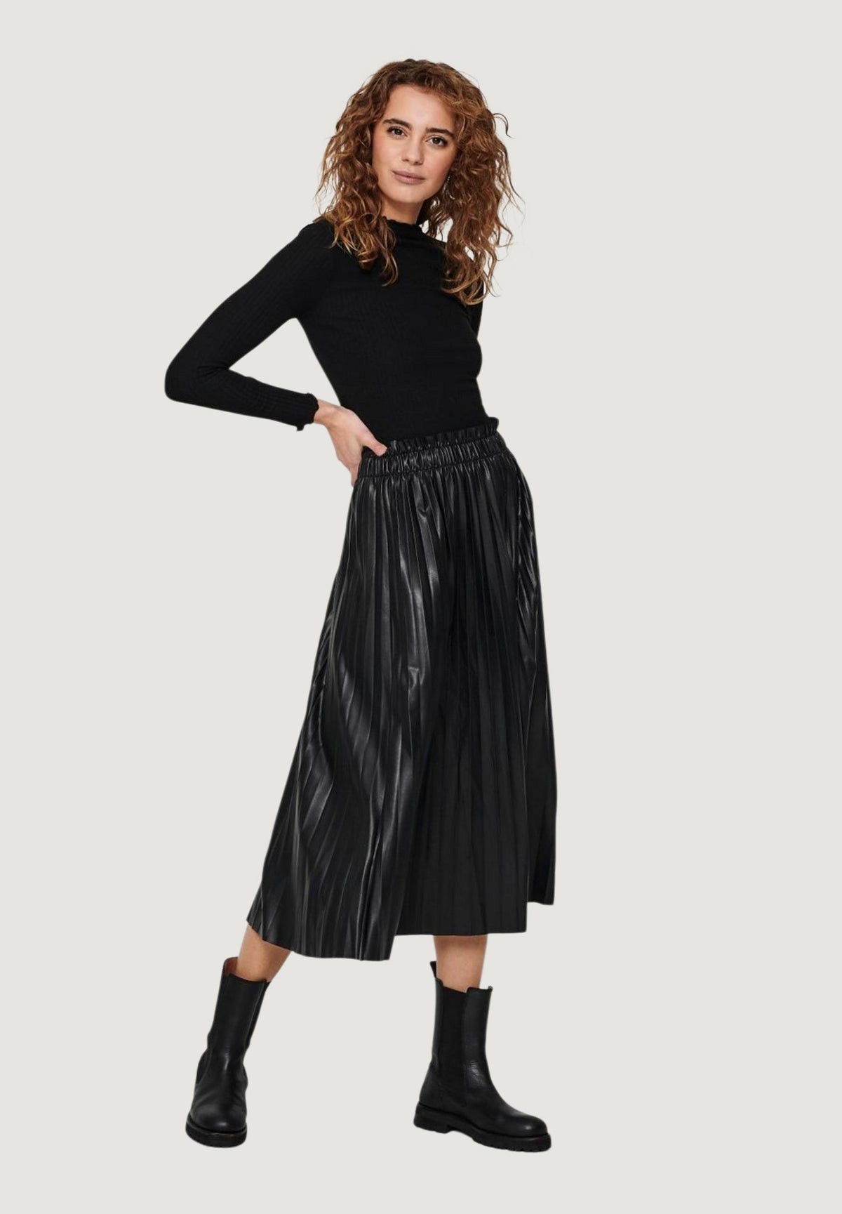 turtleneck Only EMMA L/S HIGH NECK TOP NOOS JRS