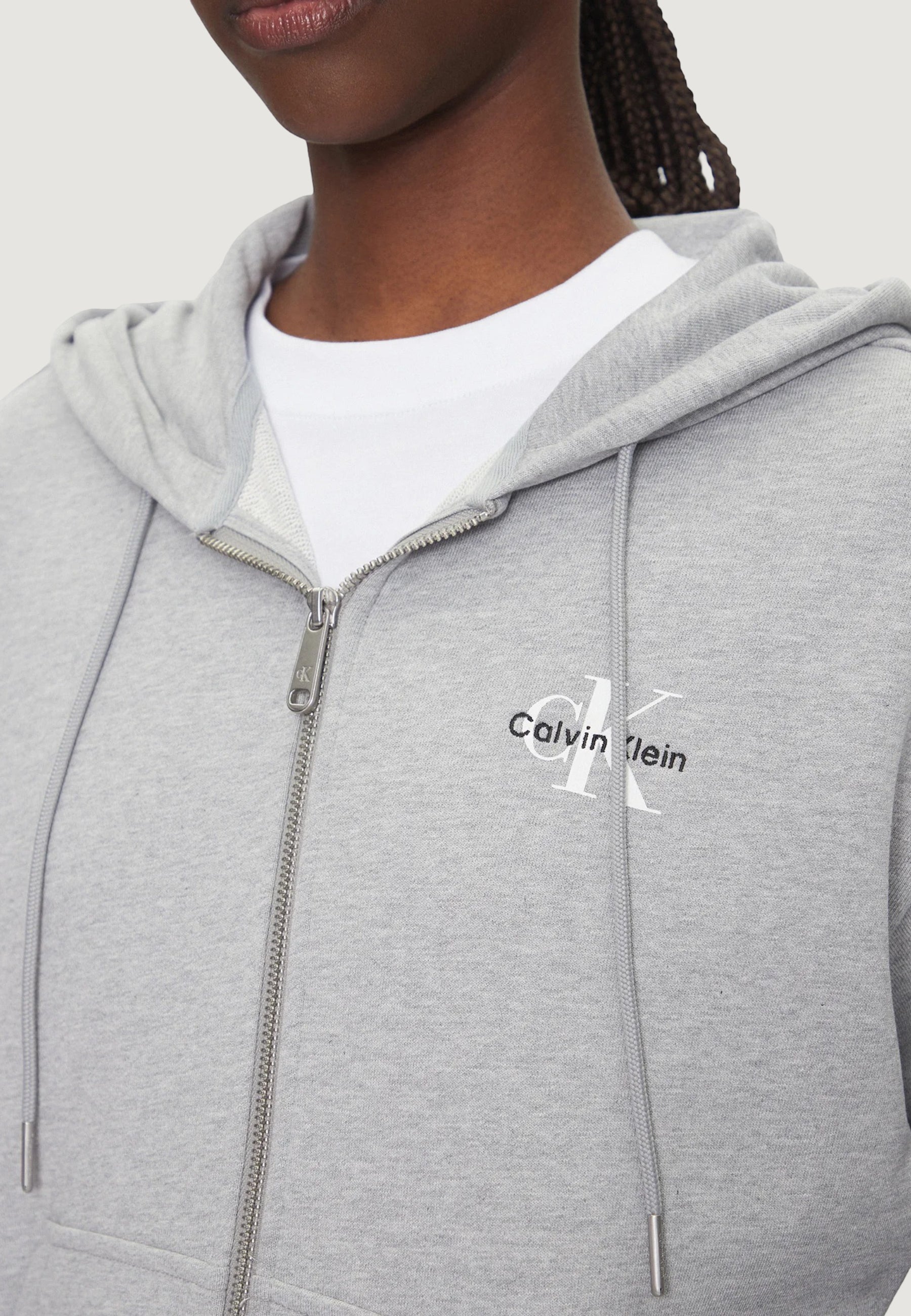 Felpa con cappuccio Calvin Klein Jeans MONOLOGO FRENCH TERR