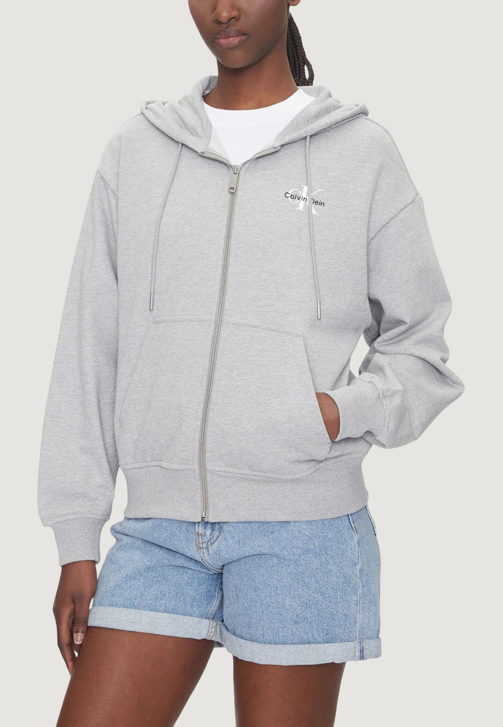 Felpa con cappuccio Calvin Klein Jeans MONOLOGO FRENCH TERR