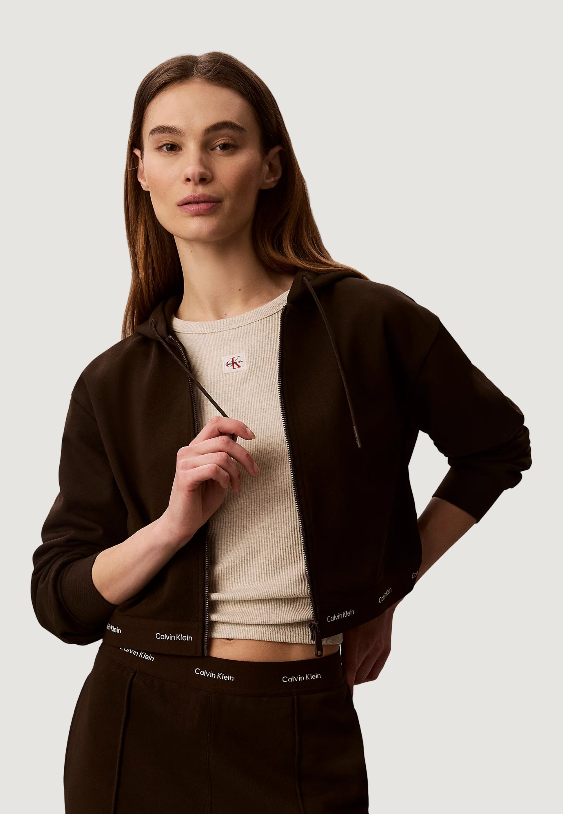 Felpa con cappuccio Calvin Klein Jeans LV047G252G