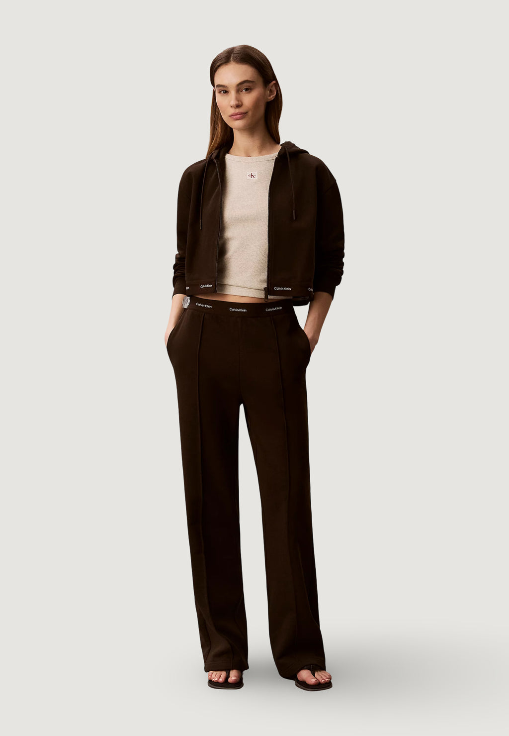 Felpa con cappuccio Calvin Klein Jeans LV047G252G