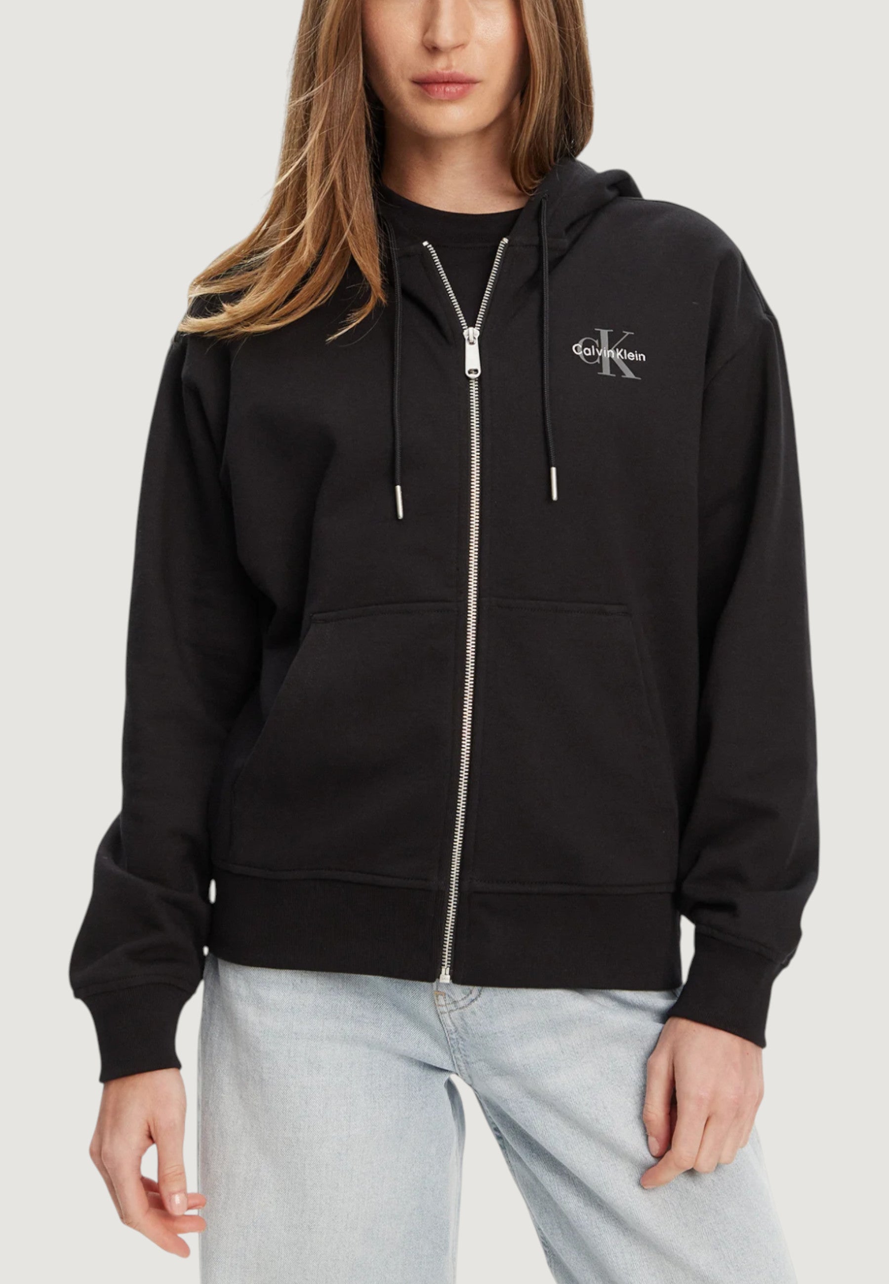 Felpa con cappuccio Calvin Klein Jeans MONOLOGO FRENCH TERR