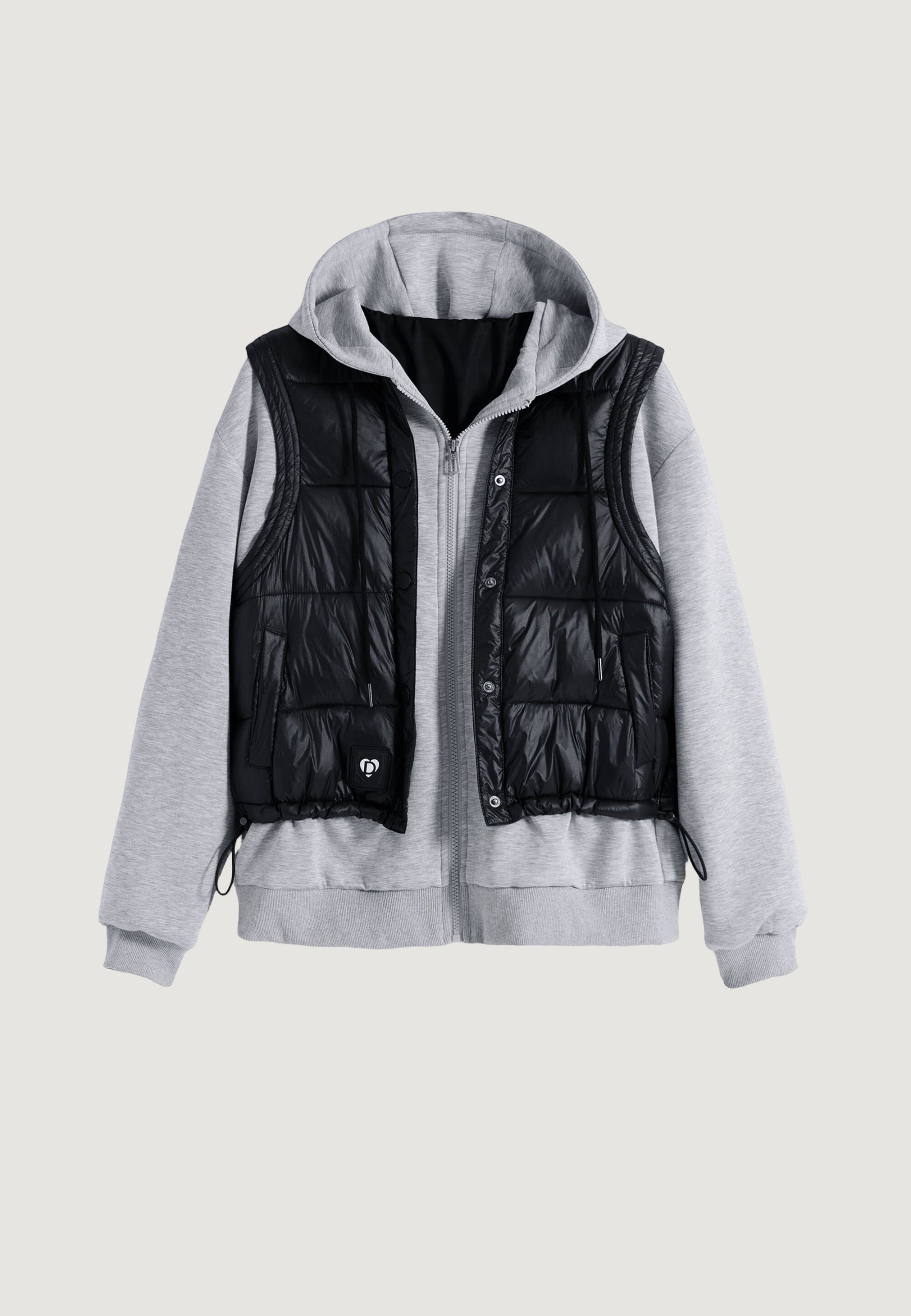 Felpa con cappuccio Desigual SWEAT_CHALECO