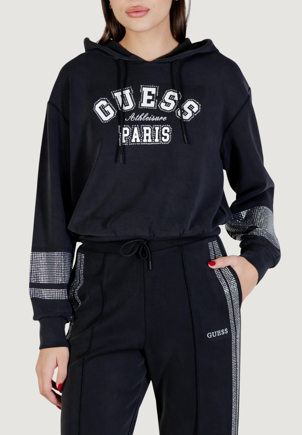 Felpa con cappuccio Guess Active BERTHE HOODIE SWEATSHIRT