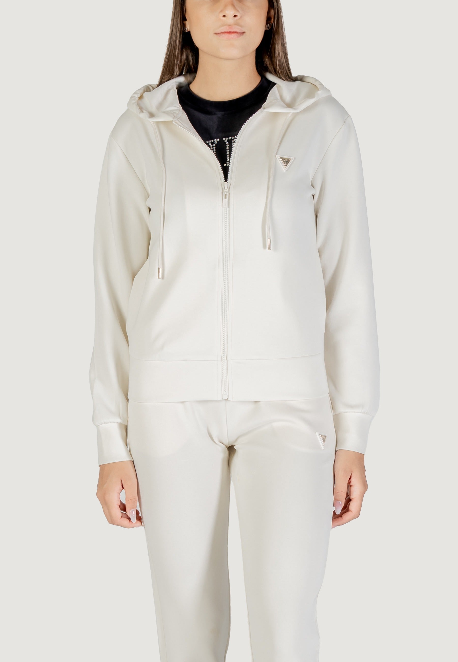 Felpa con cappuccio Guess Active OLYMPE FULL ZIP