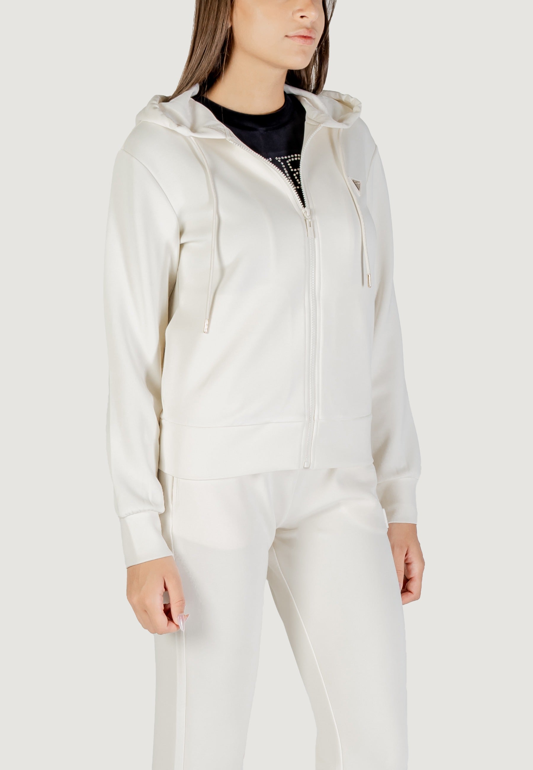 Felpa con cappuccio Guess Active OLYMPE FULL ZIP