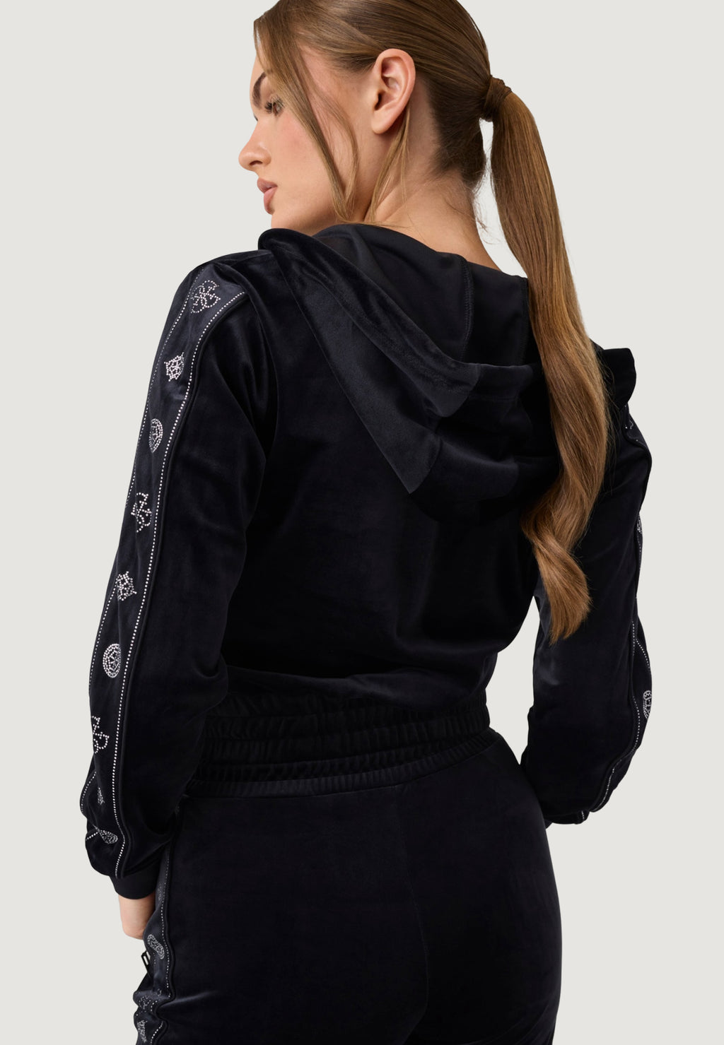Felpa con cappuccio Guess Active AMALIA FULL ZIP HOOD