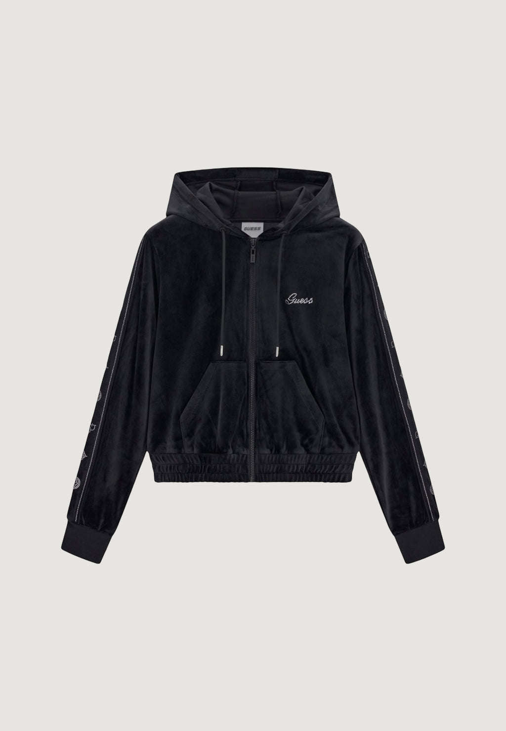 Felpa con cappuccio Guess Active AMALIA FULL ZIP HOOD