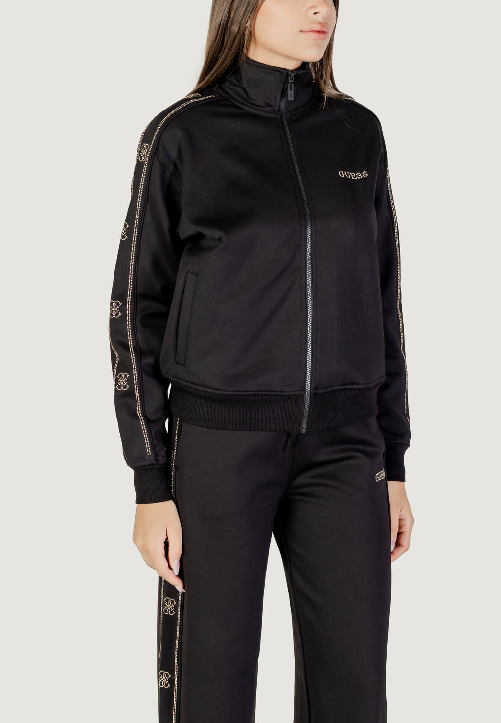 Sweatshirt Guess Active OCTAVIA HIGH NECK FULL-ZIP SWE