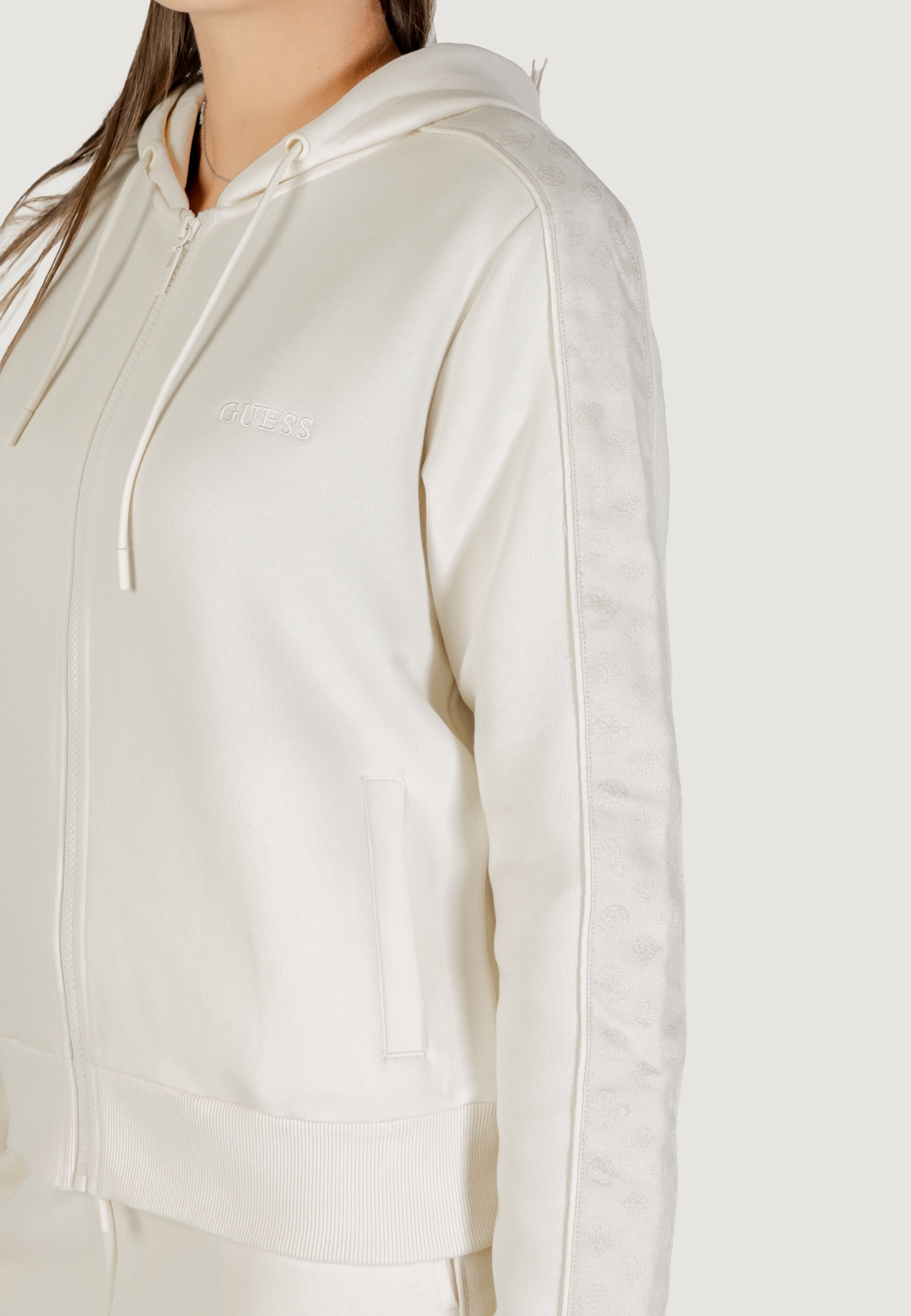 Felpa con cappuccio Guess MARYELLA FULL ZIP SWEATSHIRT